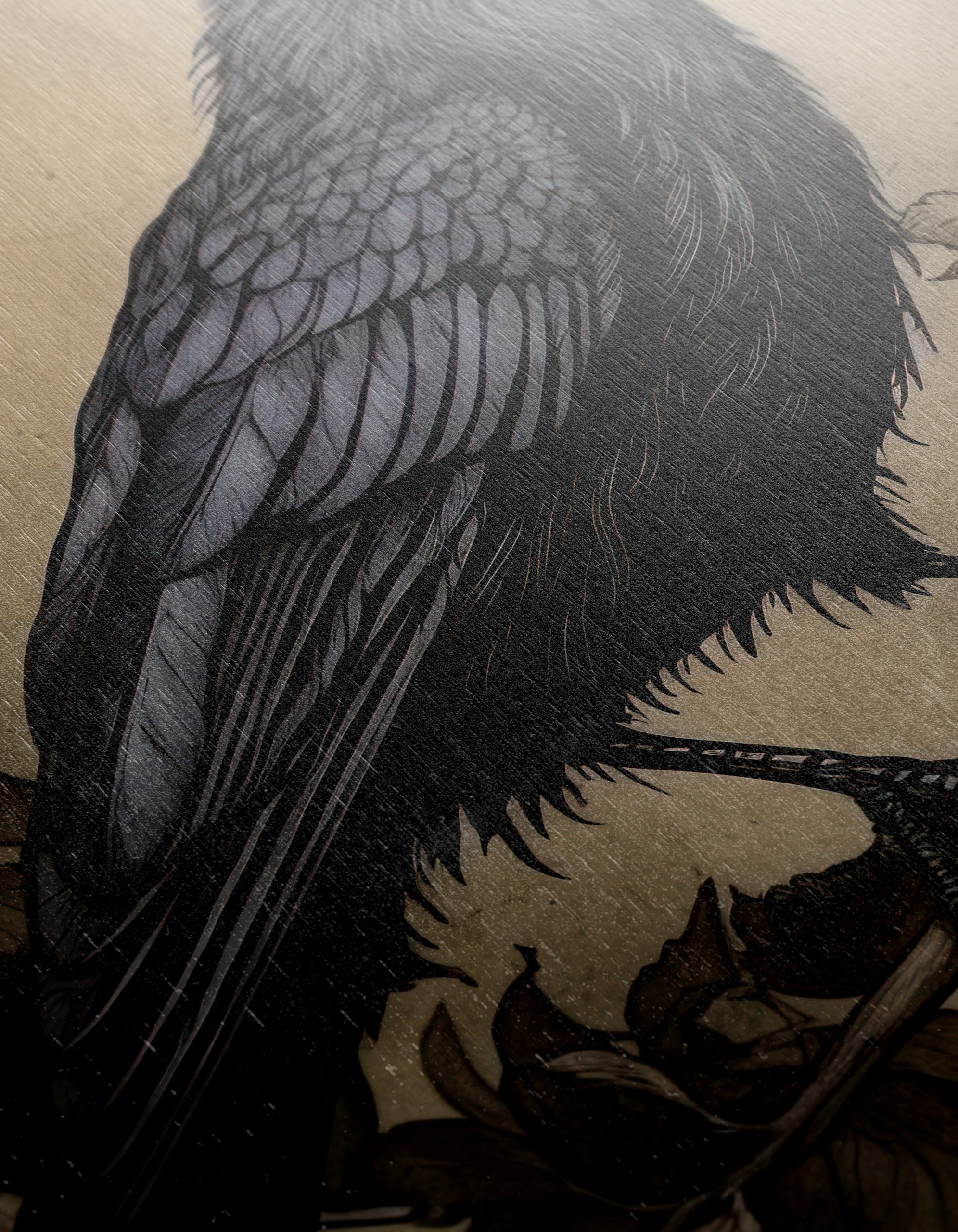 Stylized Raven with Roses Artwork - Image 12