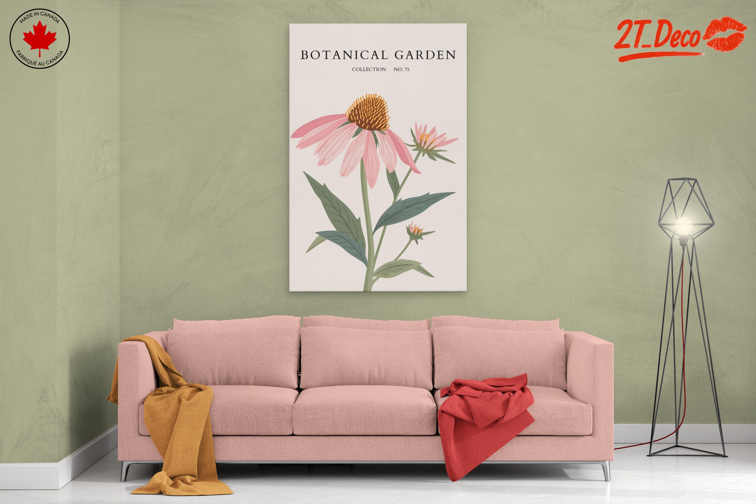 Elegant Botanical Art Print Featuring Floral Design - Image 2