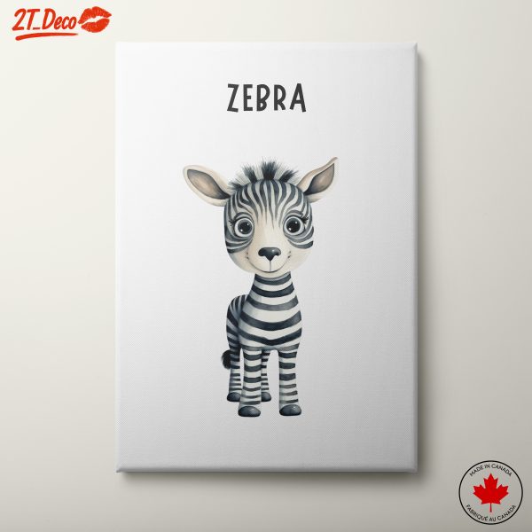 Cute Zebra Character Illustration