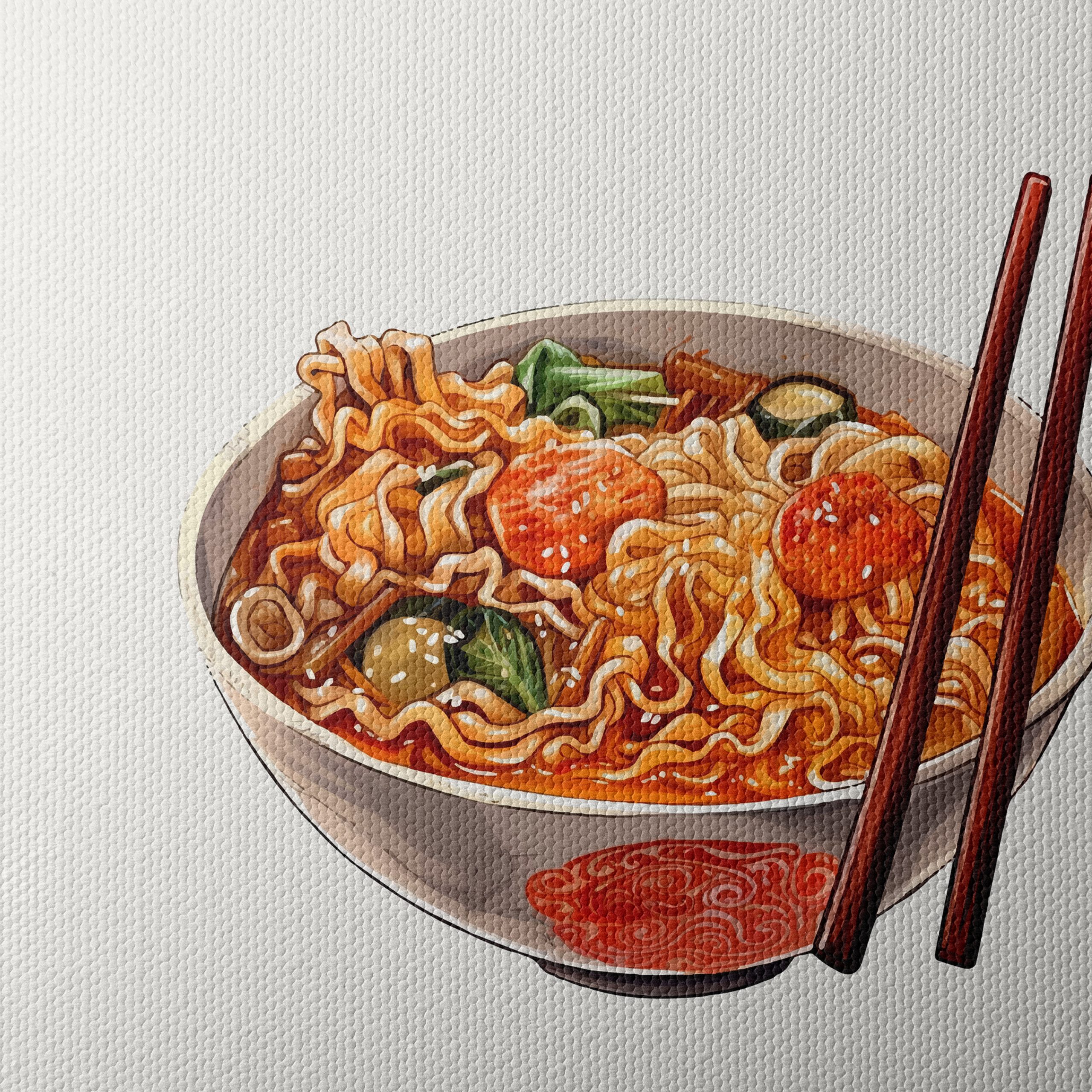 Playful Abstract Ramen Art - Image 4
