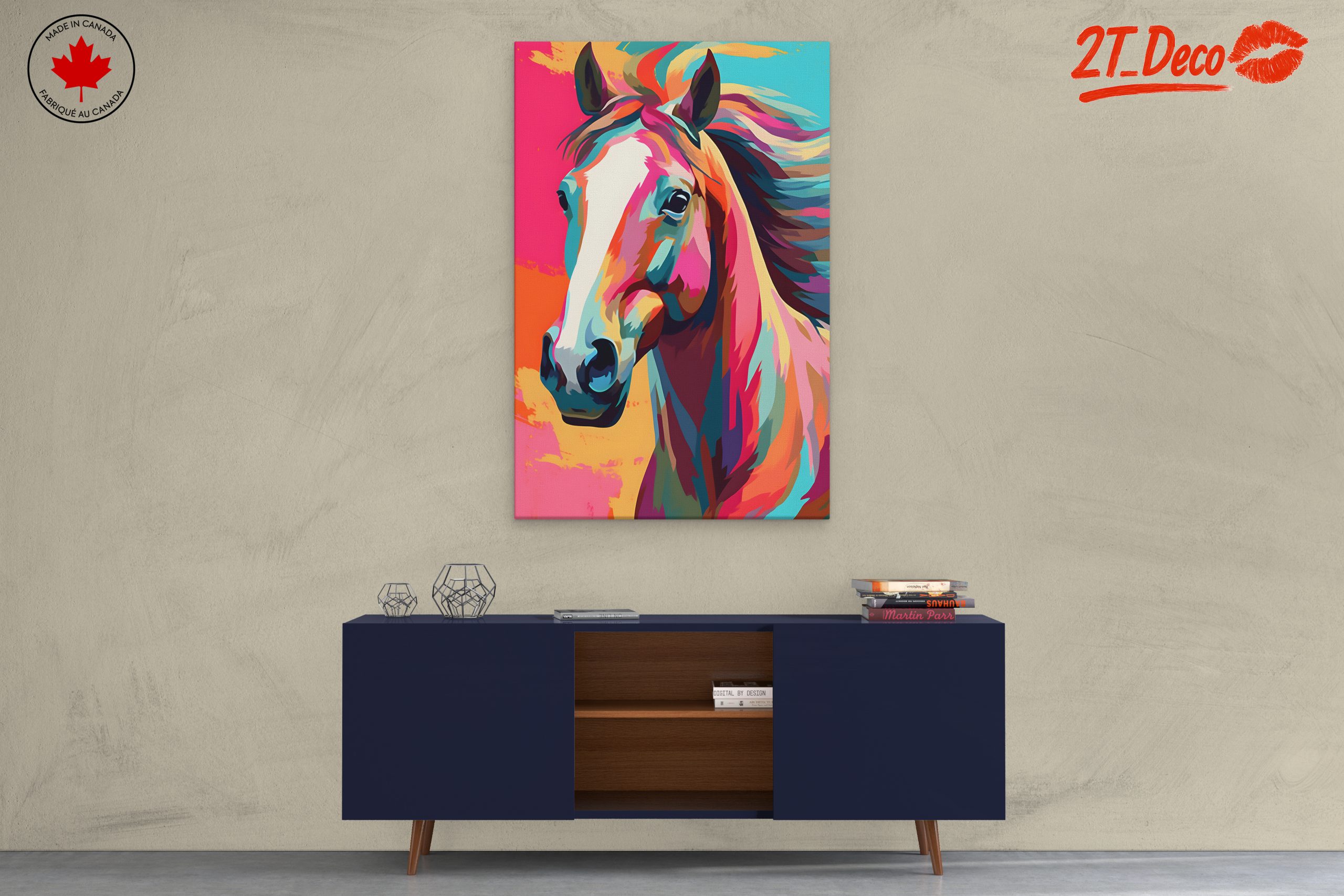 Vibrant Colorful Horse Art 3 - Image 3