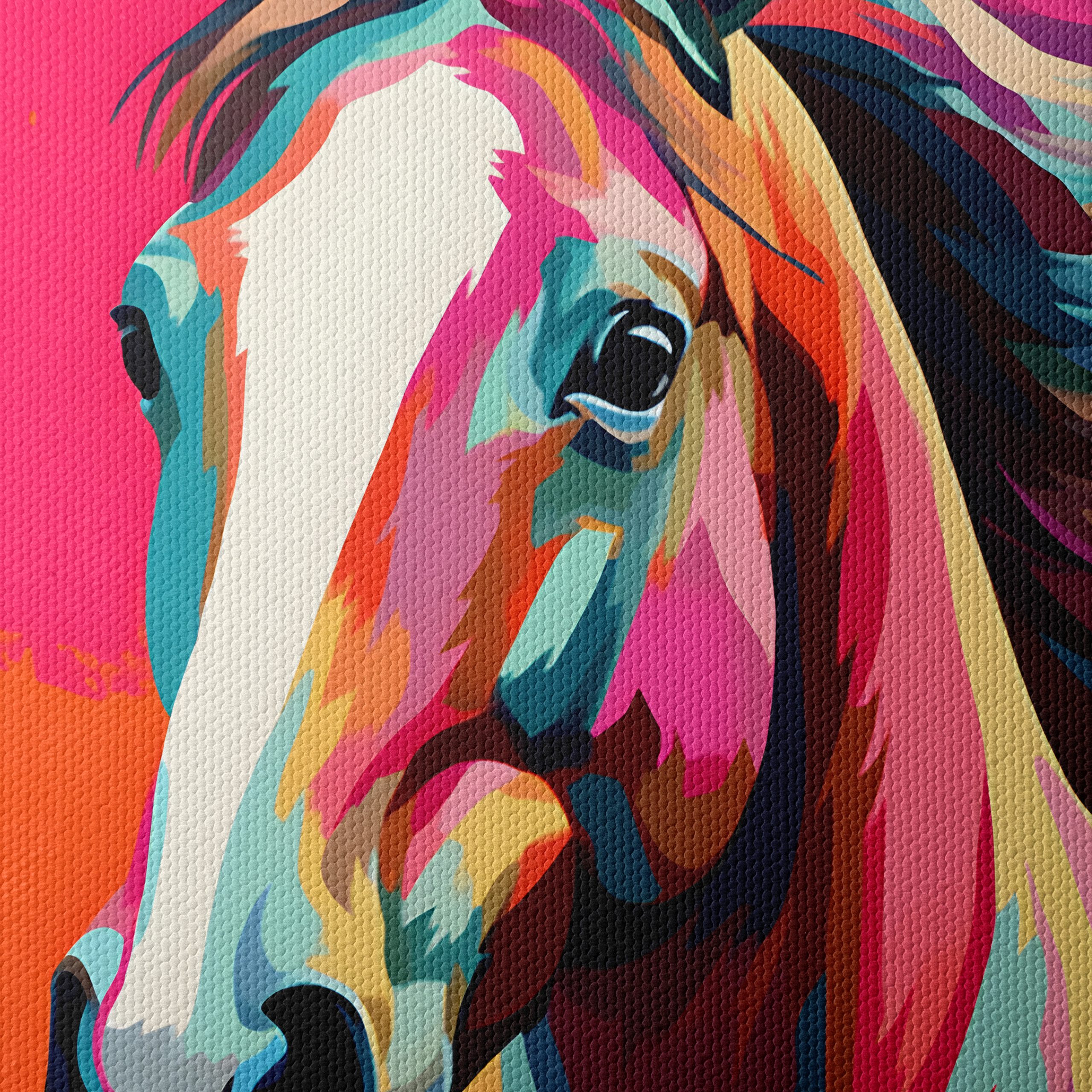Vibrant Colorful Horse Art 3 - Image 4