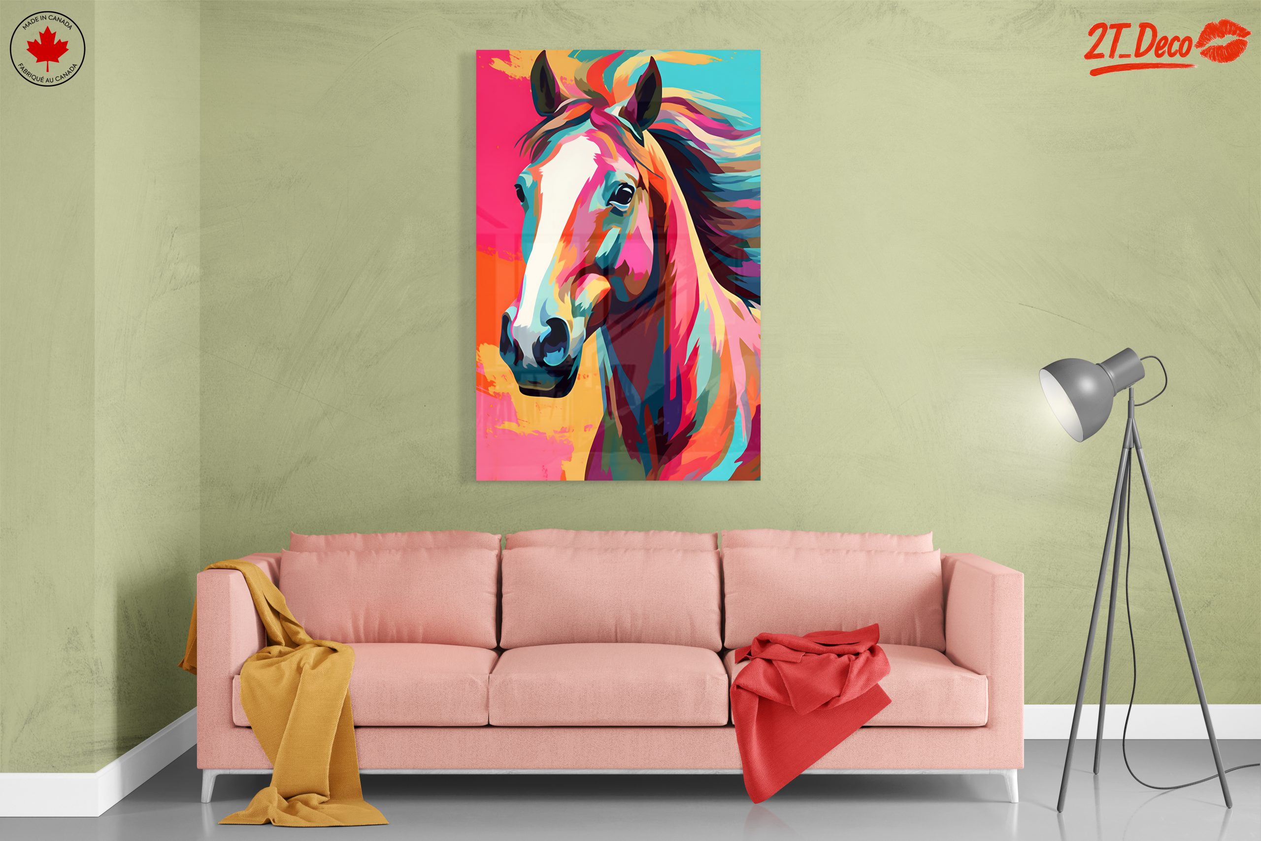 Vibrant Colorful Horse Art 3 - Image 7