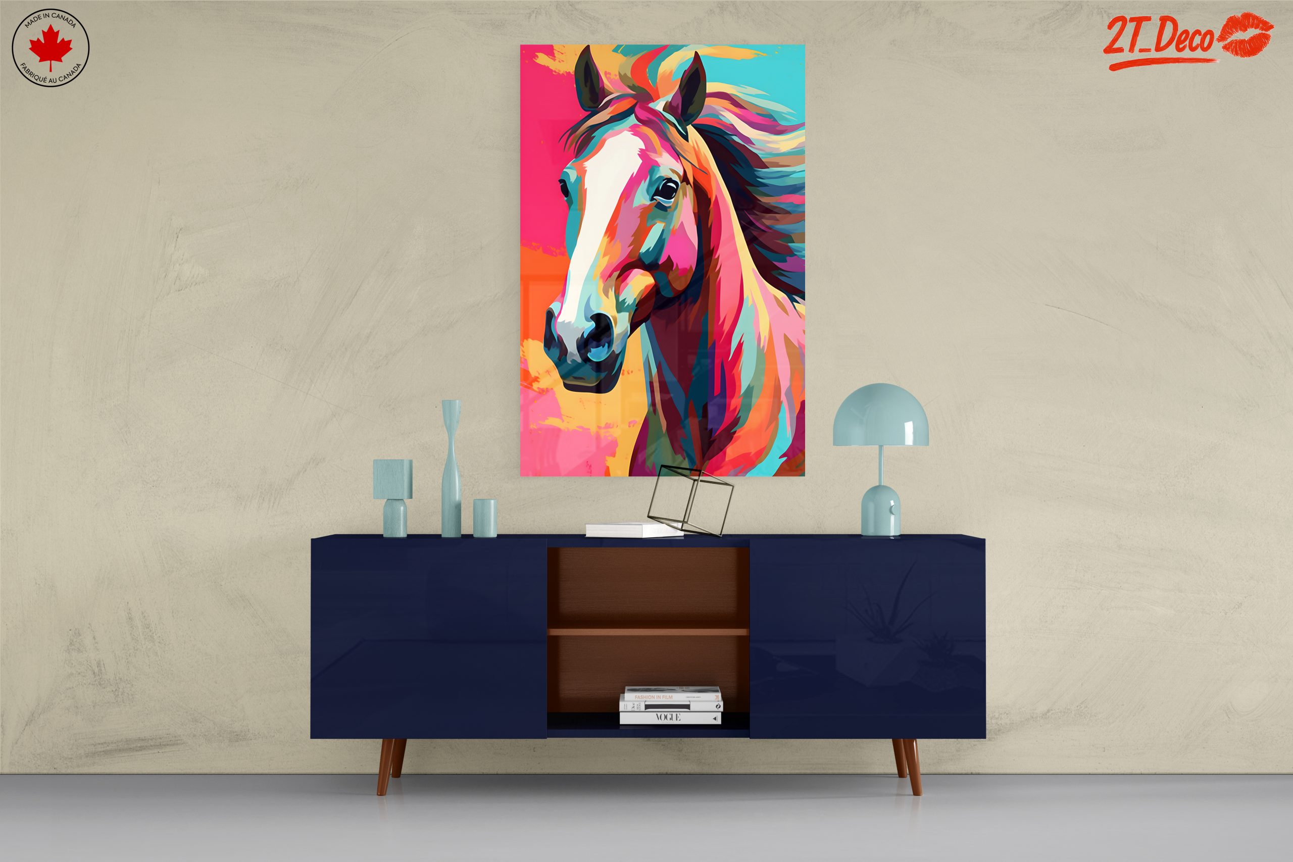 Vibrant Colorful Horse Art 3 - Image 8