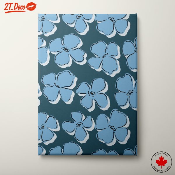 Blue Floral Pattern Art