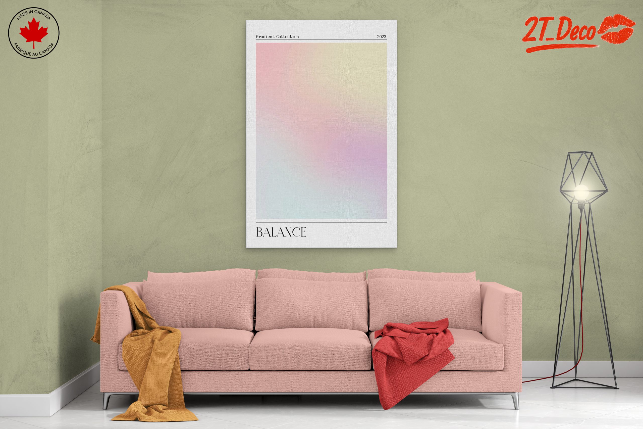 Beautiful Colorful Abstract Cloud Artwork - Image 2
