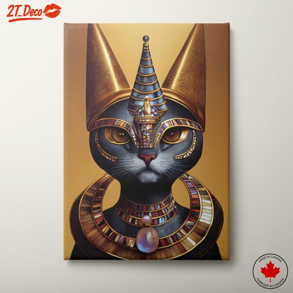 Majestic Cat in Ancient Egyptian Style