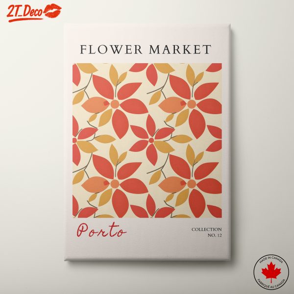 Flower Market Art Inspired by Porto