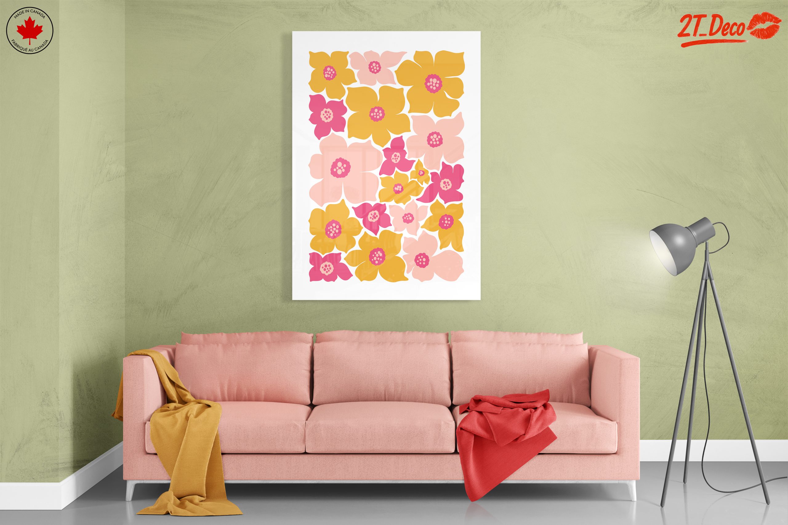 Vibrant Floral Arrangement Wall Art - Image 7