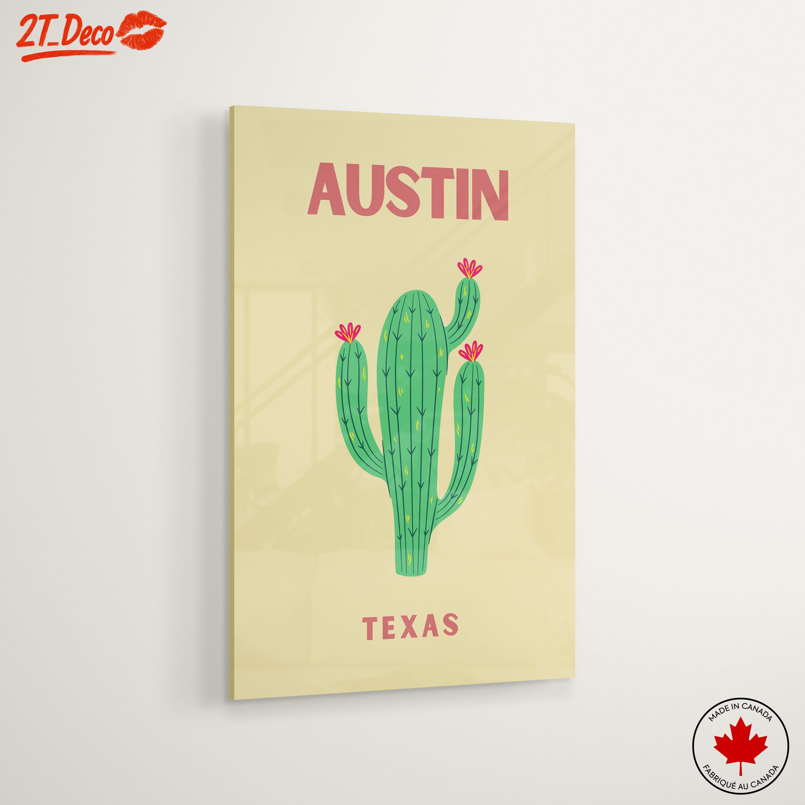 Austin Texas Cactus Urban Art - Image 6
