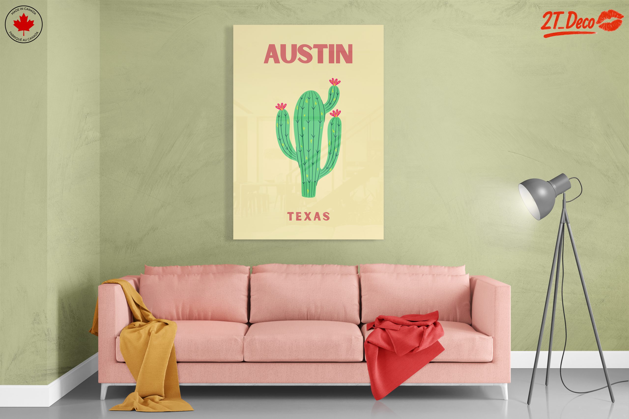 Austin Texas Cactus Urban Art - Image 7