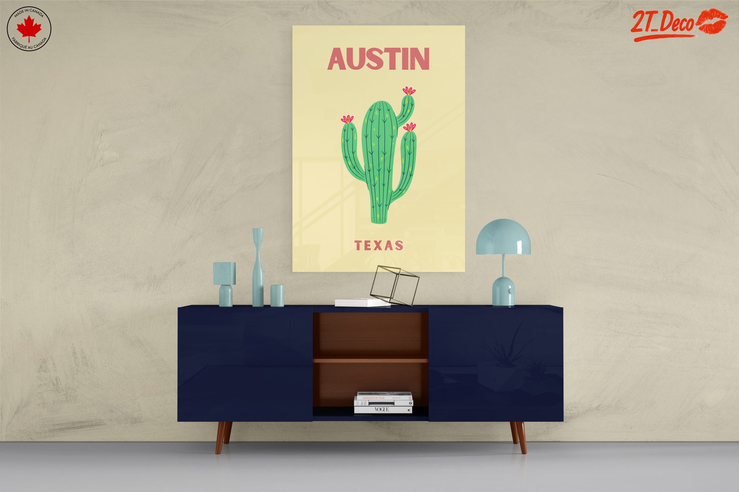 Austin Texas Cactus Urban Art - Image 8