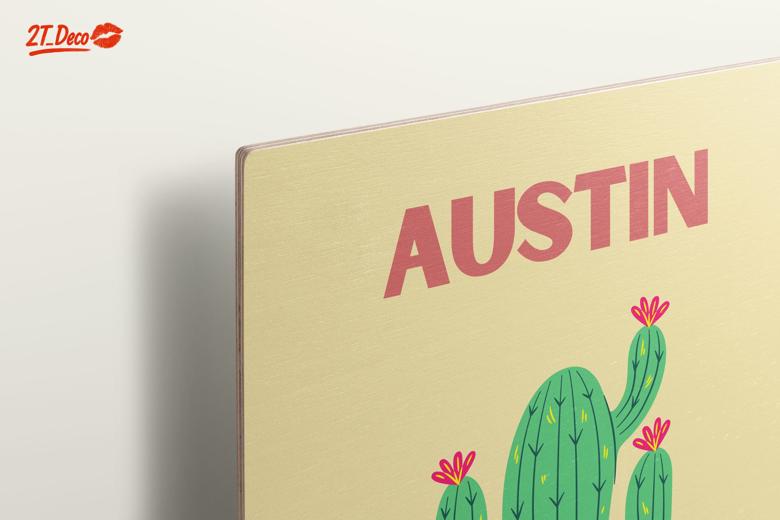 Austin Texas Cactus Urban Art - Image 15