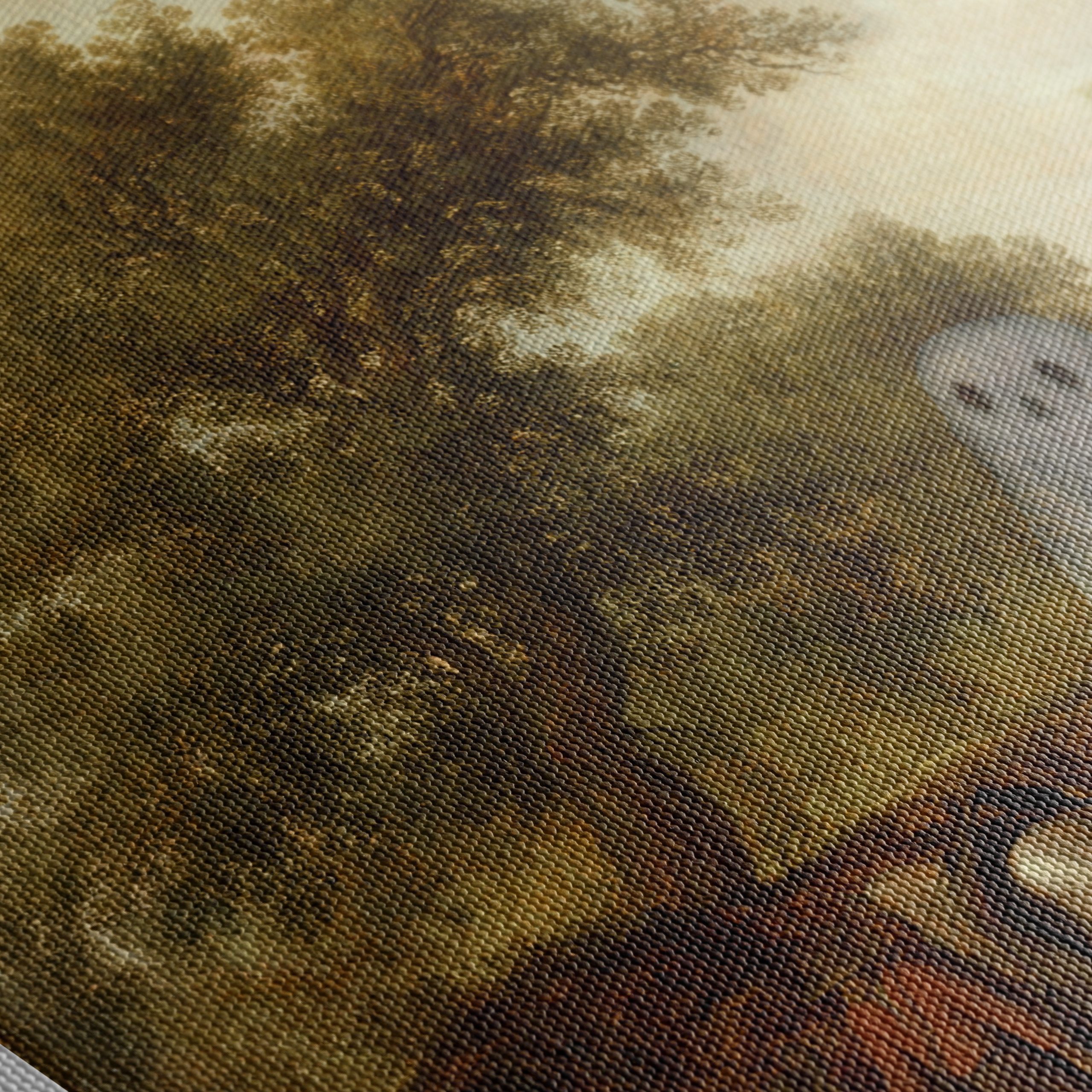 Whimsical Ghosts in a Serene Landscape Art - Image 5