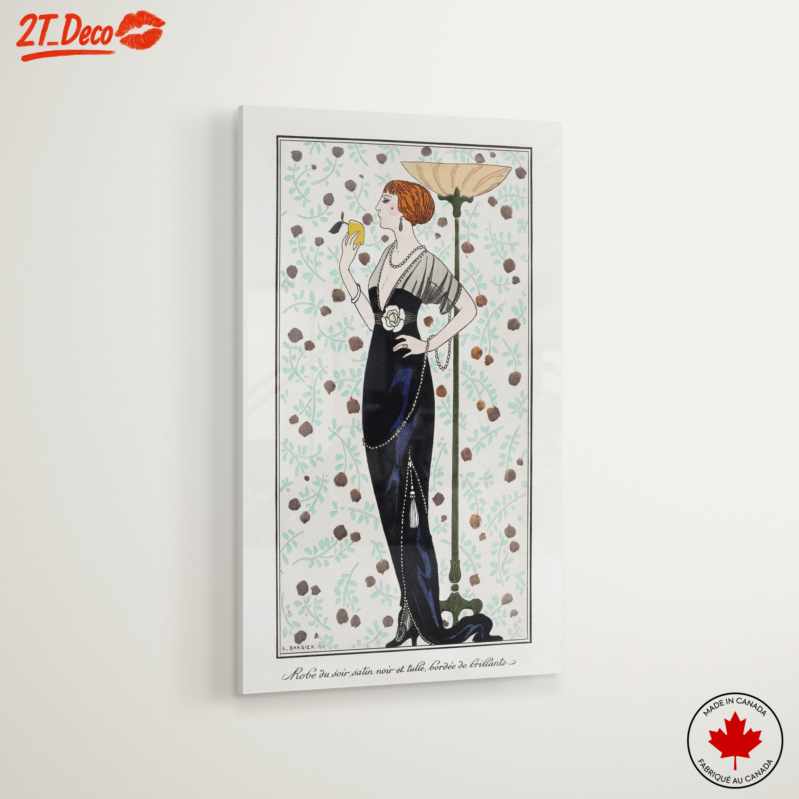Elegant Vintage Fashion Illustration of a Woman - Image 6