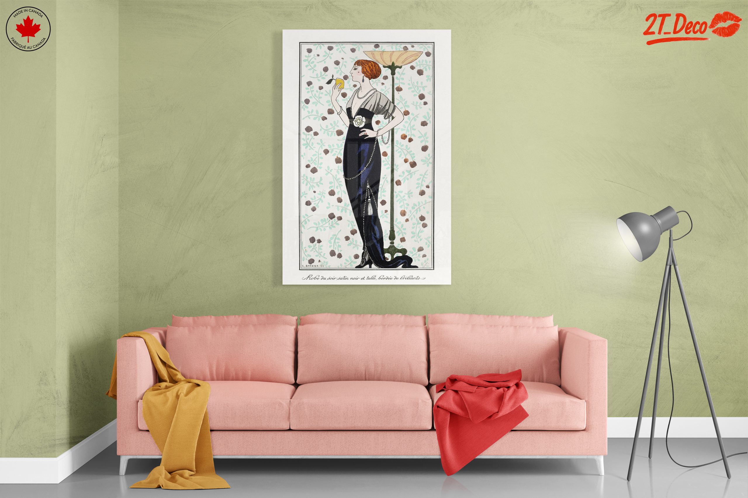 Elegant Vintage Fashion Illustration of a Woman - Image 7