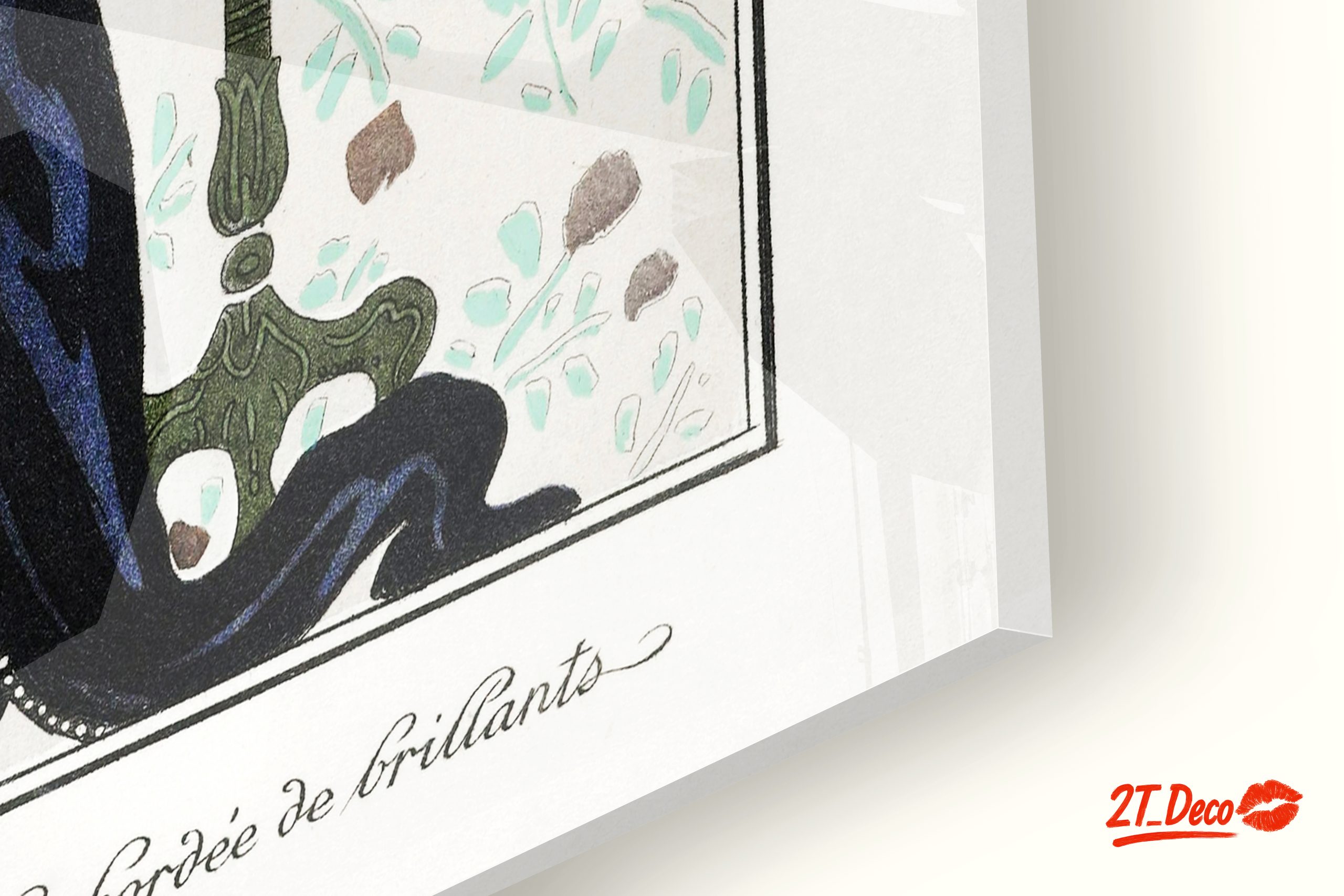 Elegant Vintage Fashion Illustration of a Woman - Image 9