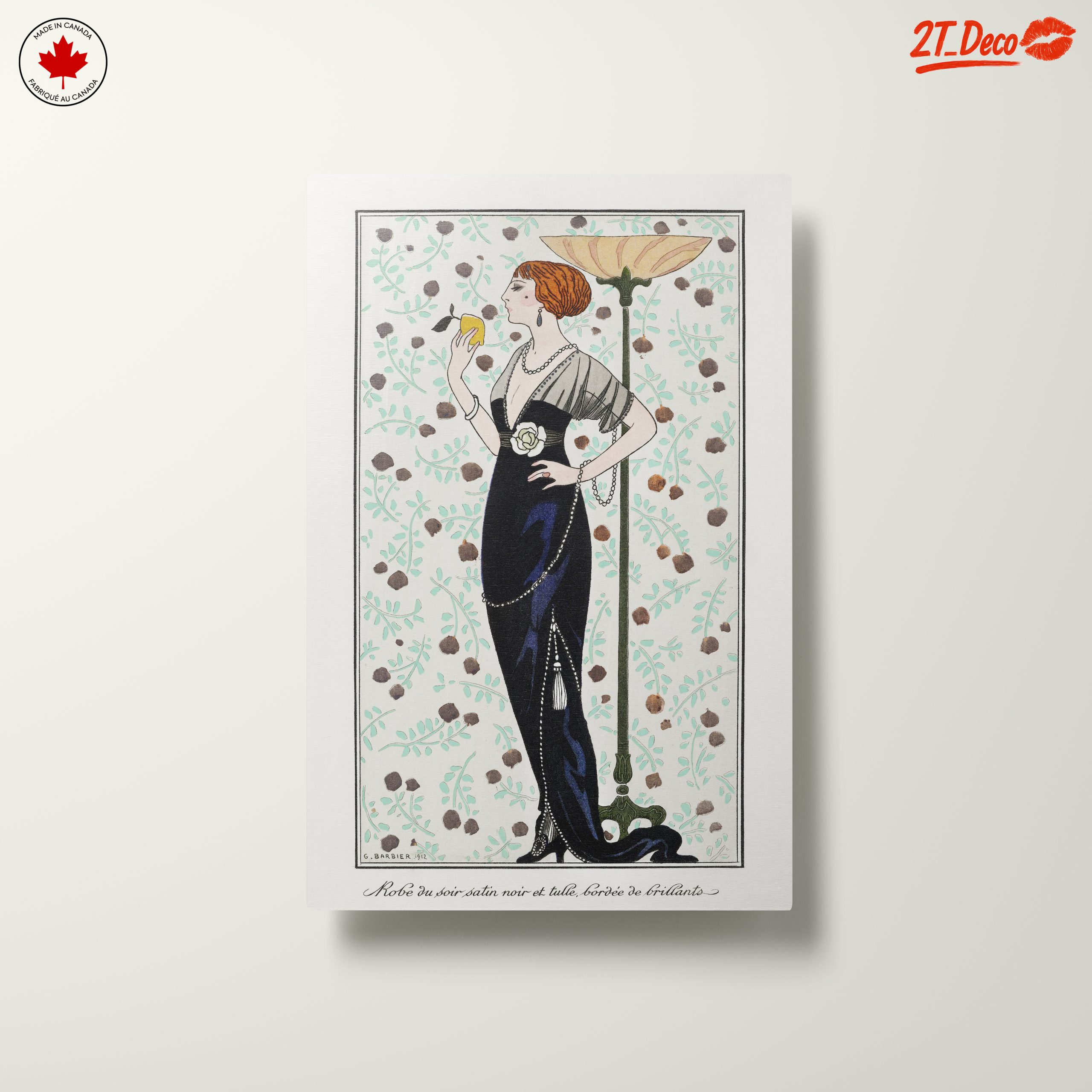 Elegant Vintage Fashion Illustration of a Woman - Image 10