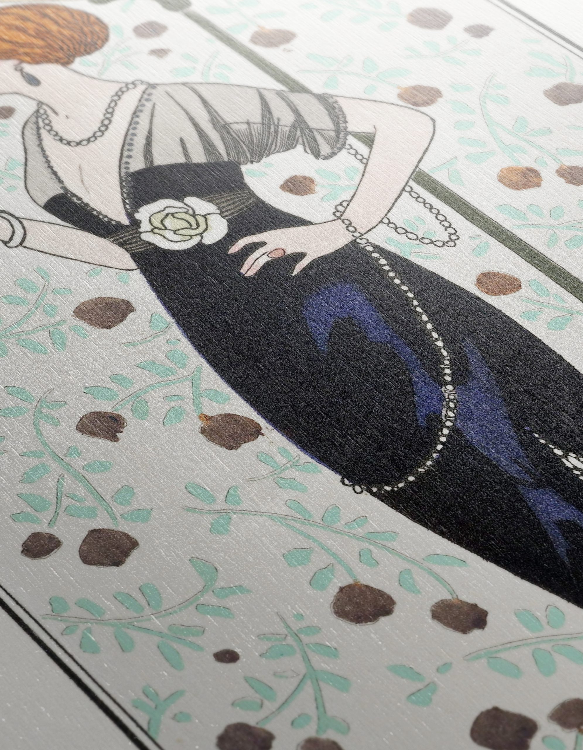 Elegant Vintage Fashion Illustration of a Woman - Image 12