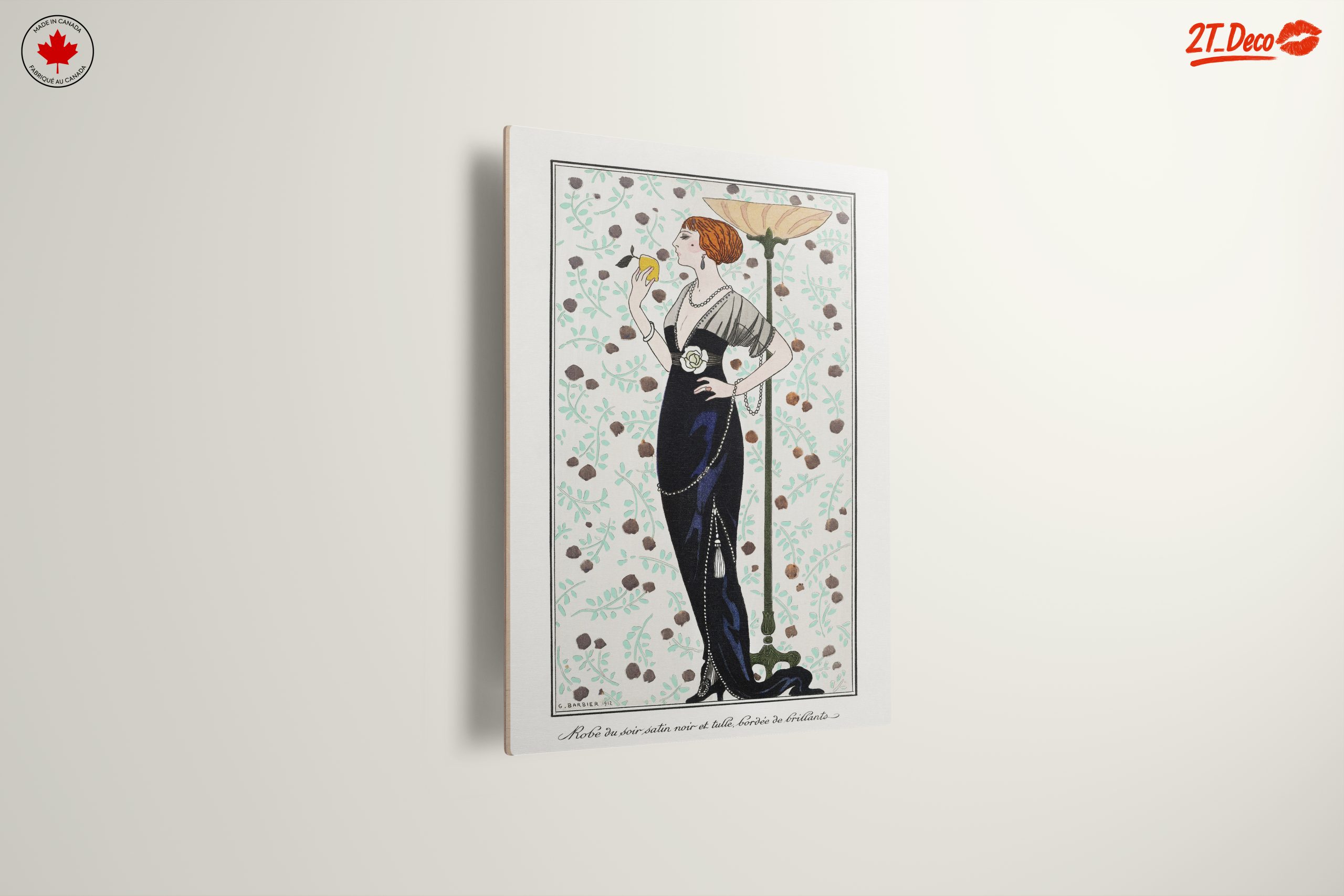 Elegant Vintage Fashion Illustration of a Woman - Image 13