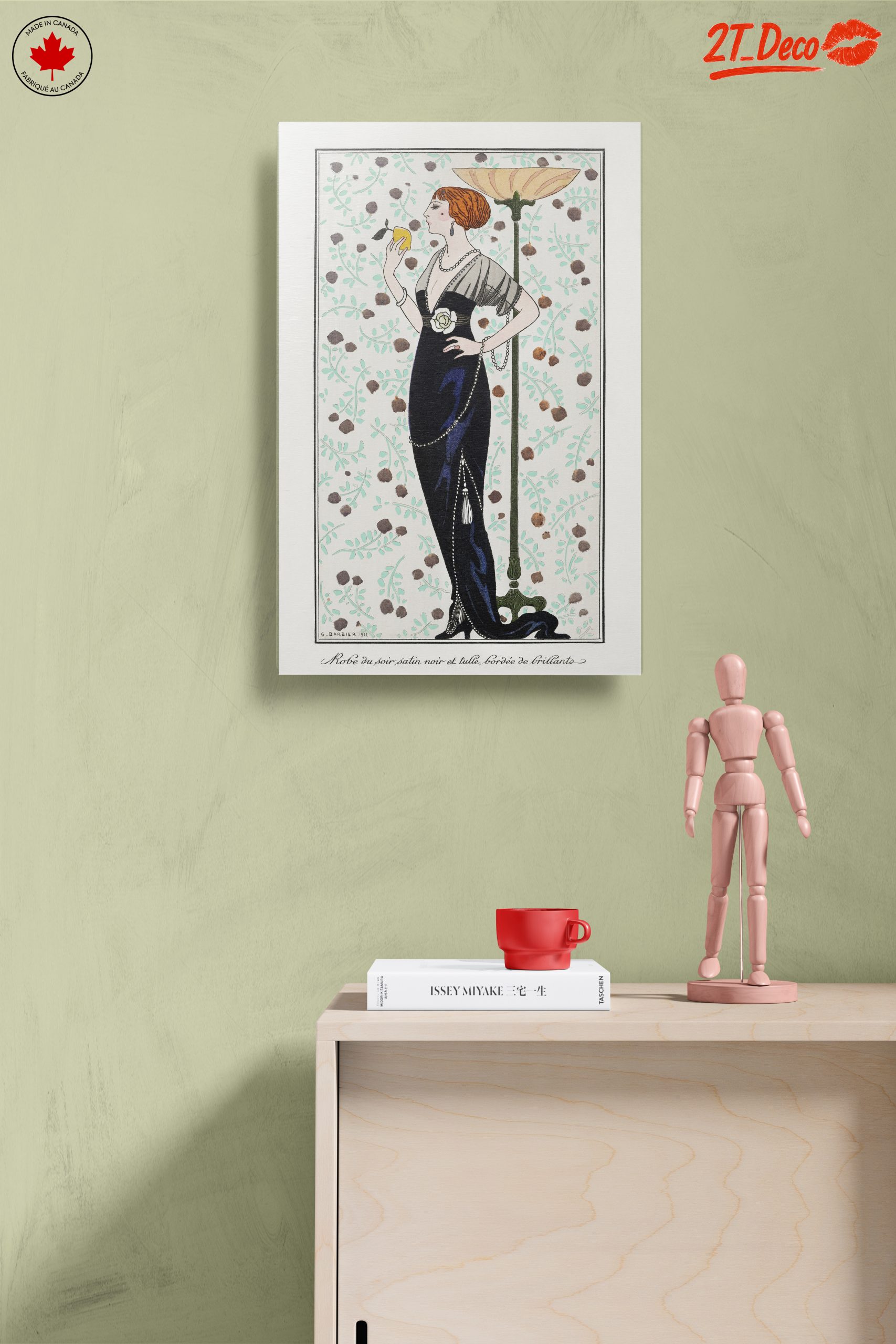 Elegant Vintage Fashion Illustration of a Woman - Image 14