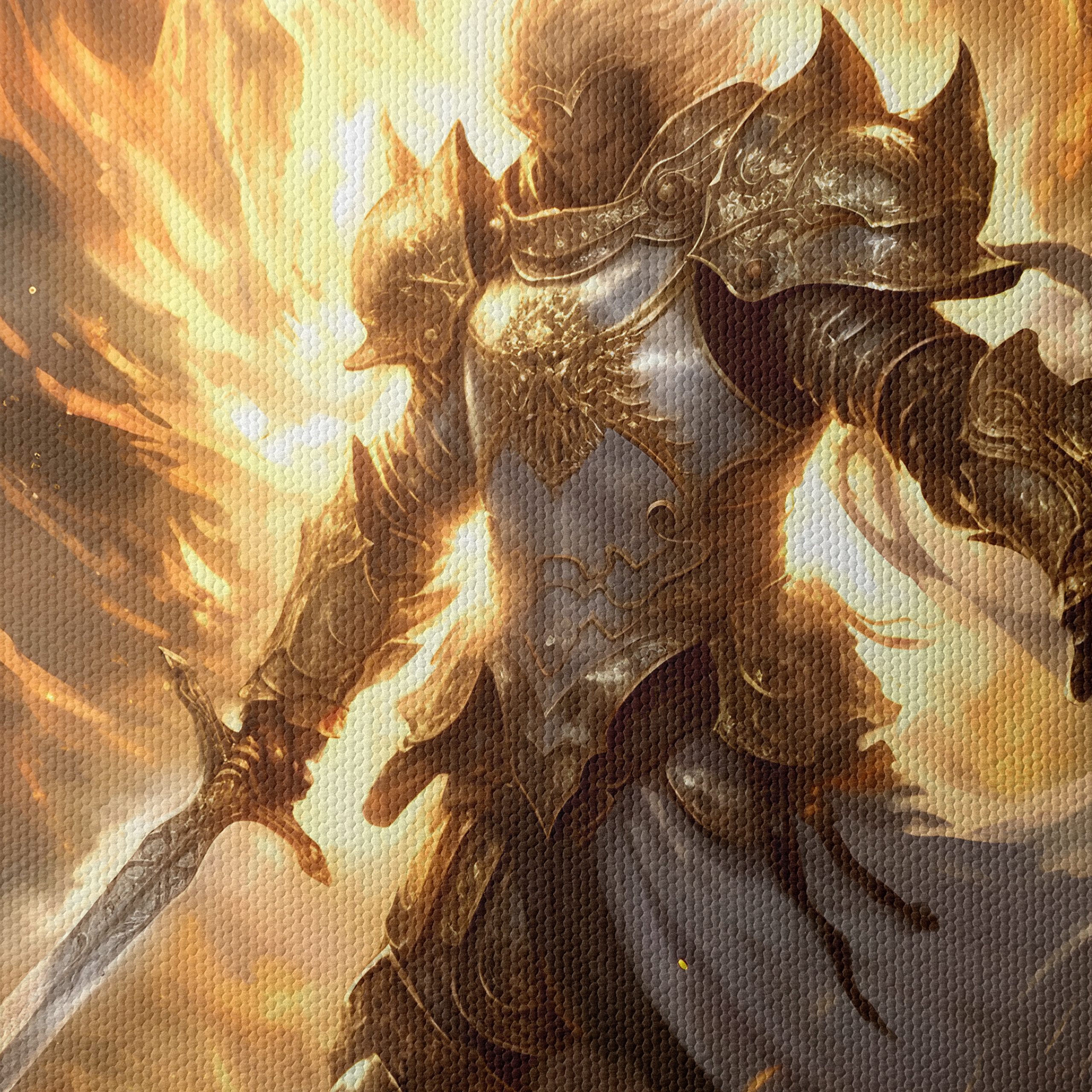 Fantasy Warrior Surrounded by Flames - Image 4