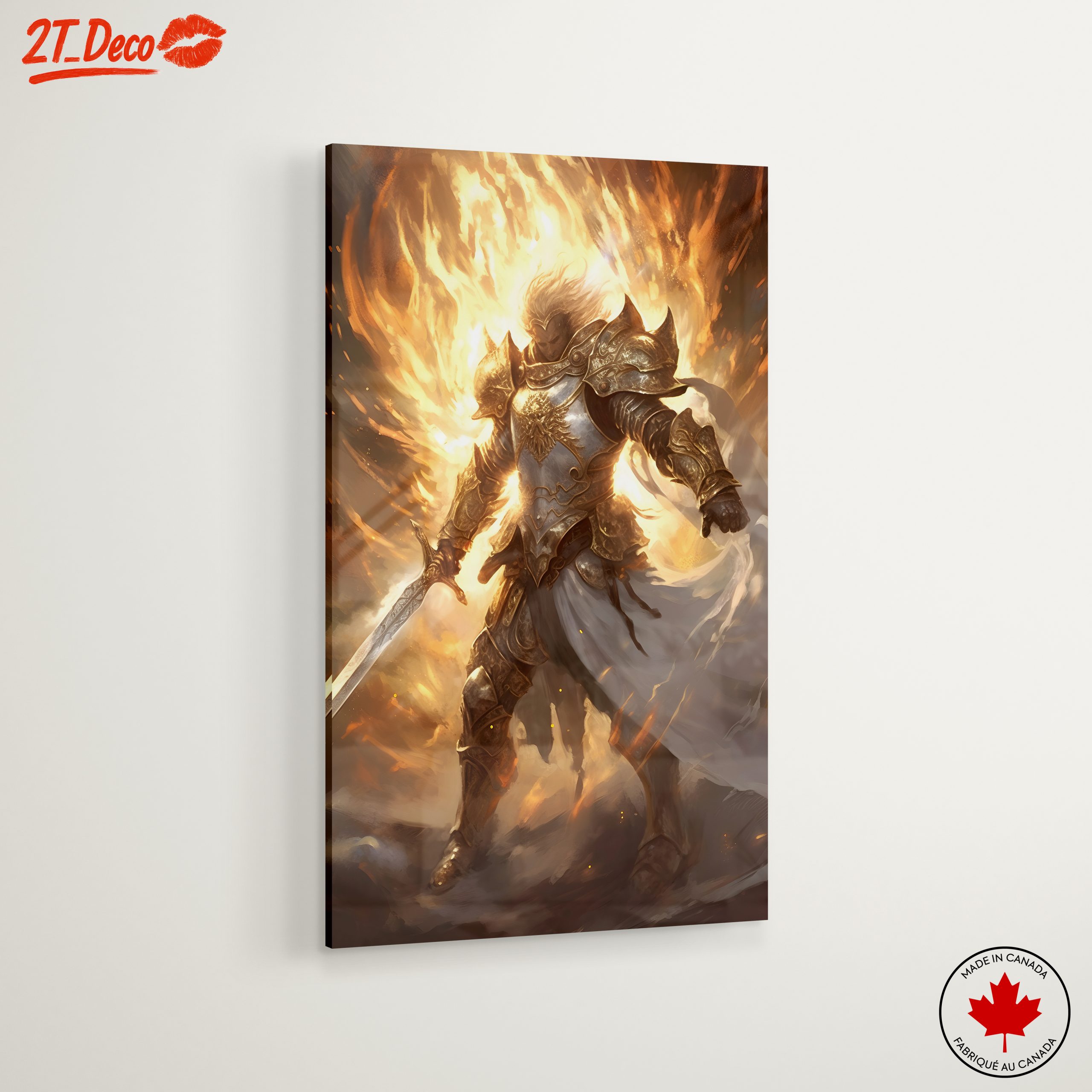 Fantasy Warrior Surrounded by Flames - Image 6