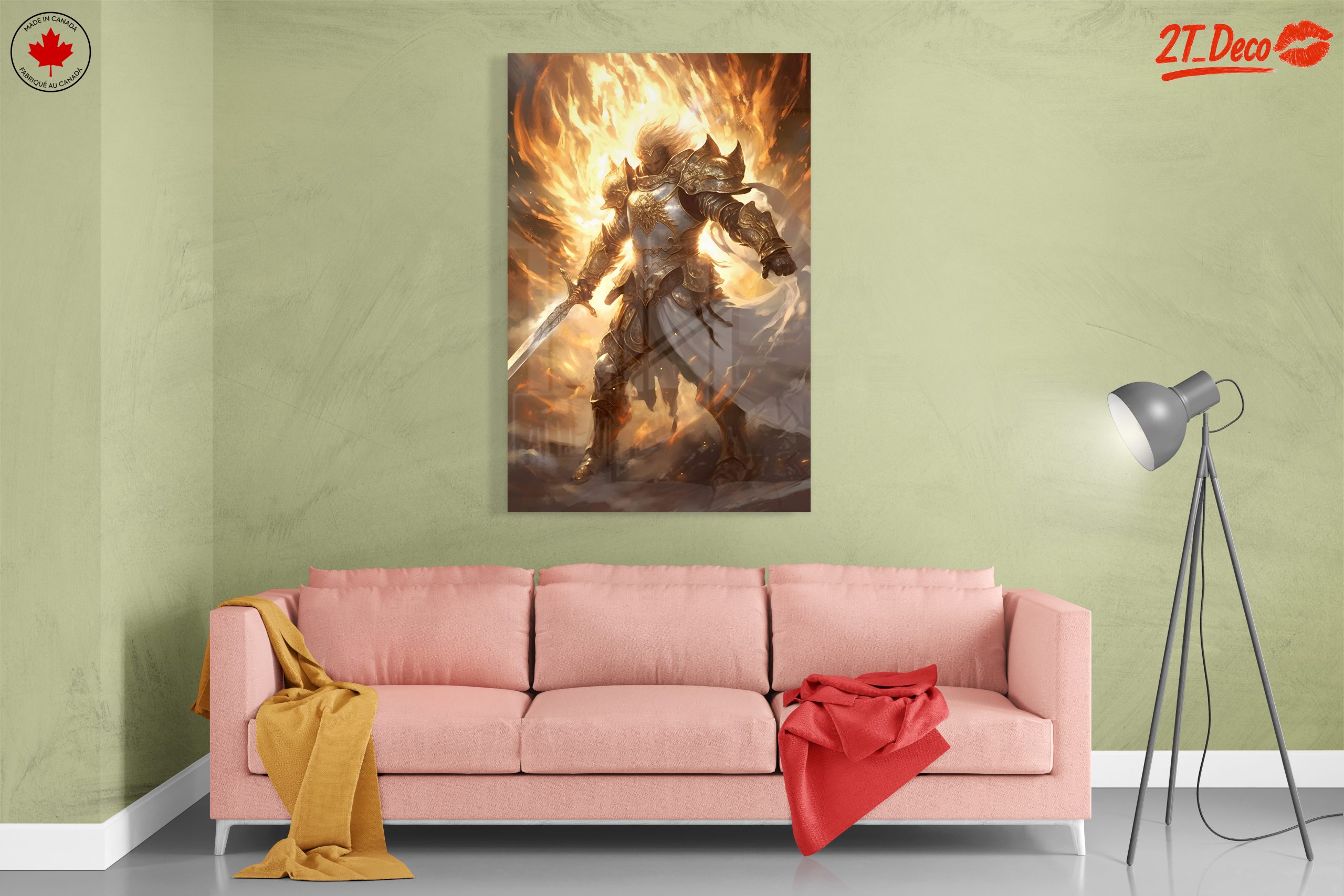 Fantasy Warrior Surrounded by Flames - Image 7
