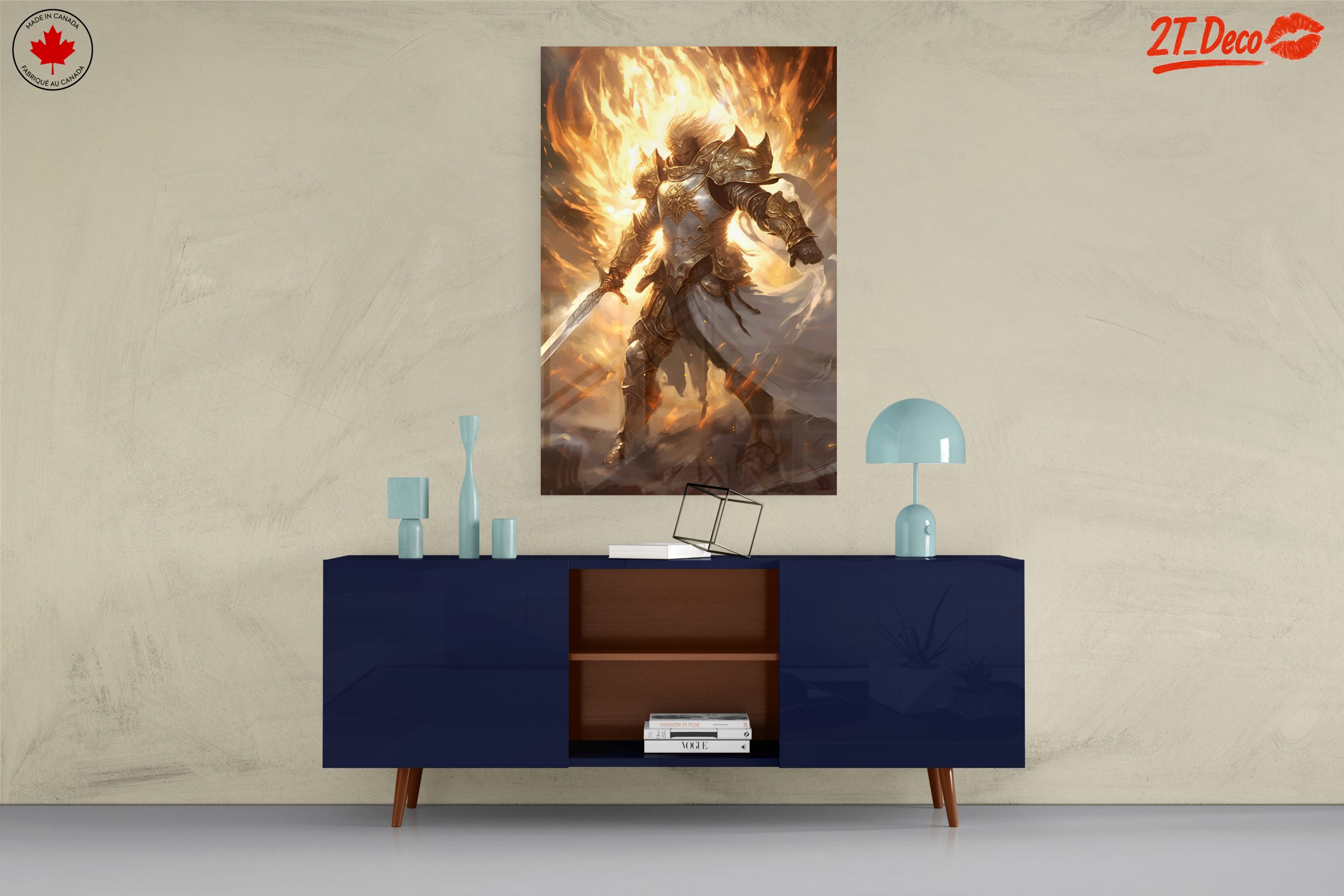 Fantasy Warrior Surrounded by Flames - Image 8