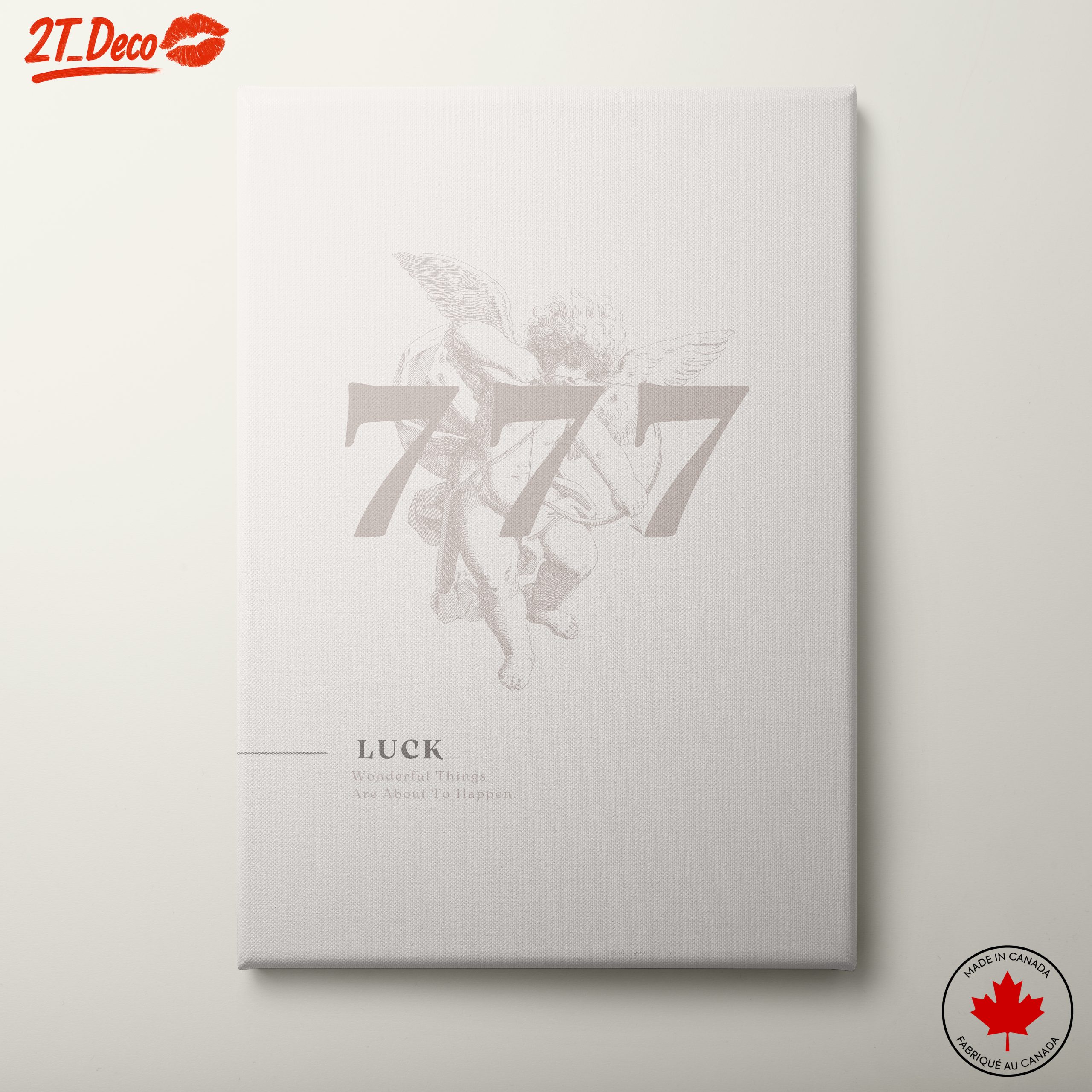 Cherub and Luck Motivational Art