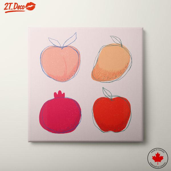 Stylized Abstract Fruit Illustrations