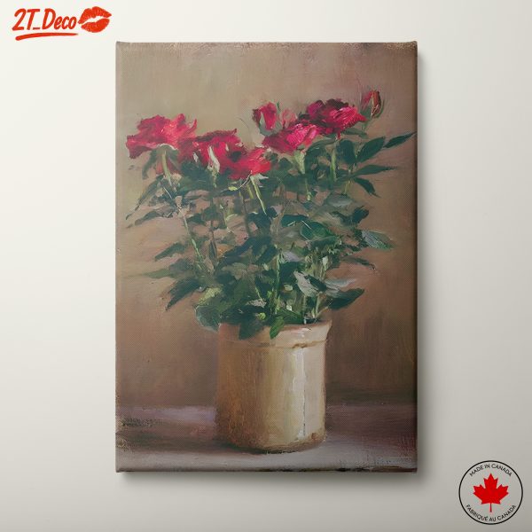 Roses in a Vintage Pot