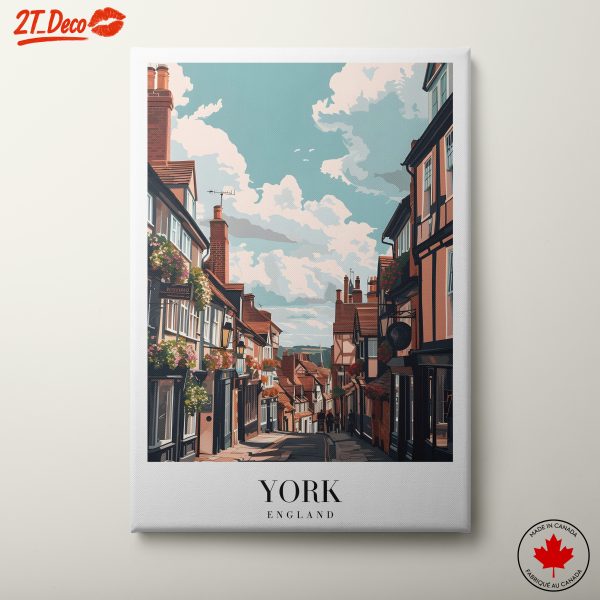 Stylized Street Scene of York