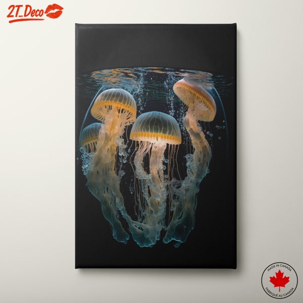 Abstract Jellyfish Underwater Art