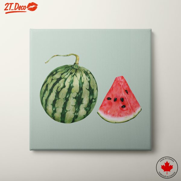 Stylized Watermelon Art for Modern Spaces