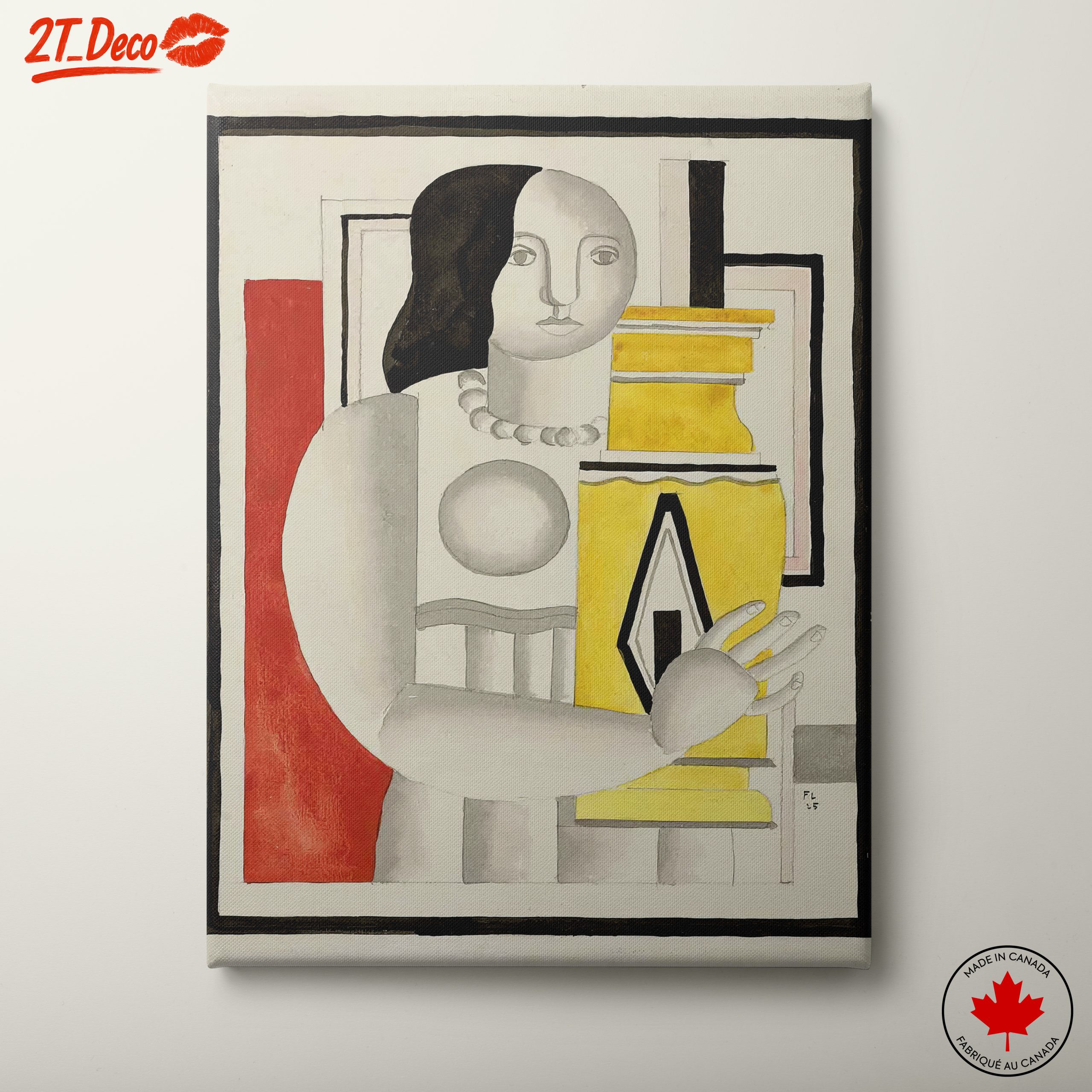 Stylized Contemporary Portrait with Bold Colors 4