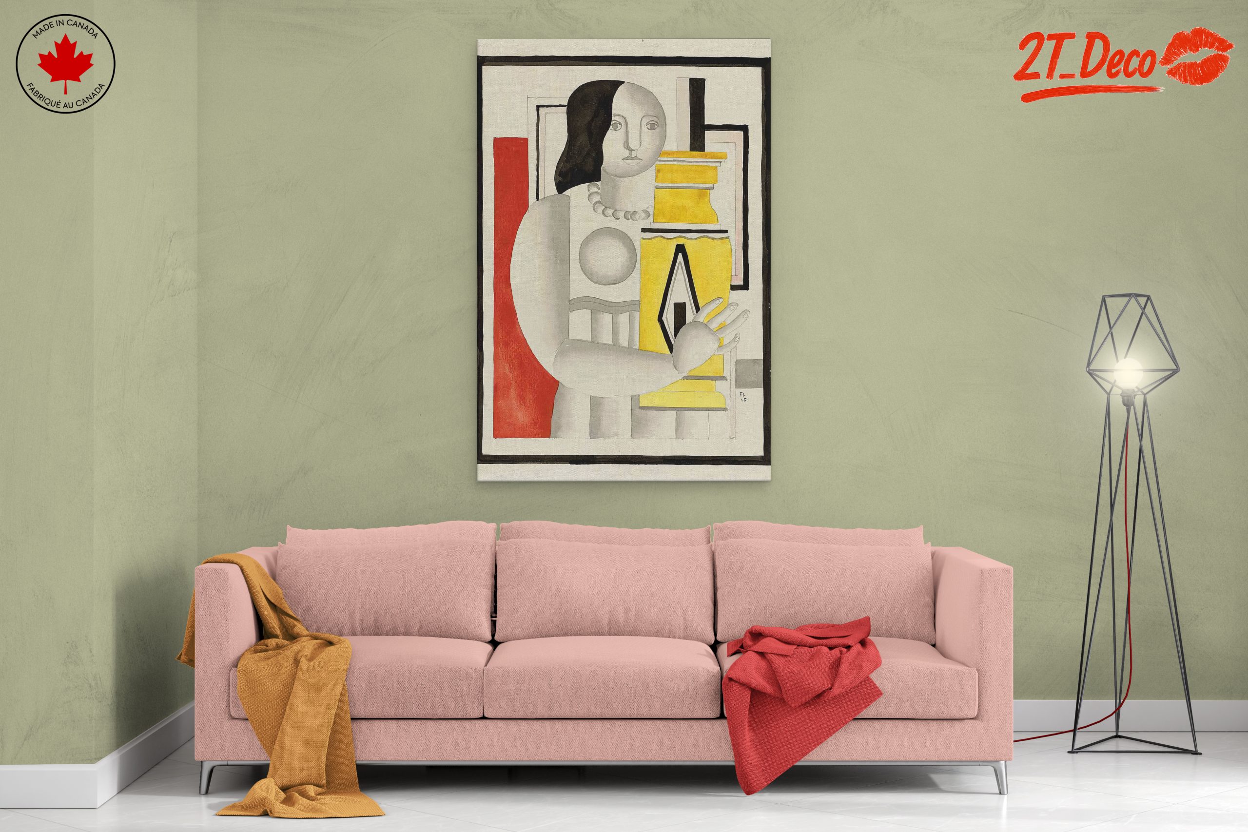 Stylized Contemporary Portrait with Bold Colors 4 - Image 2