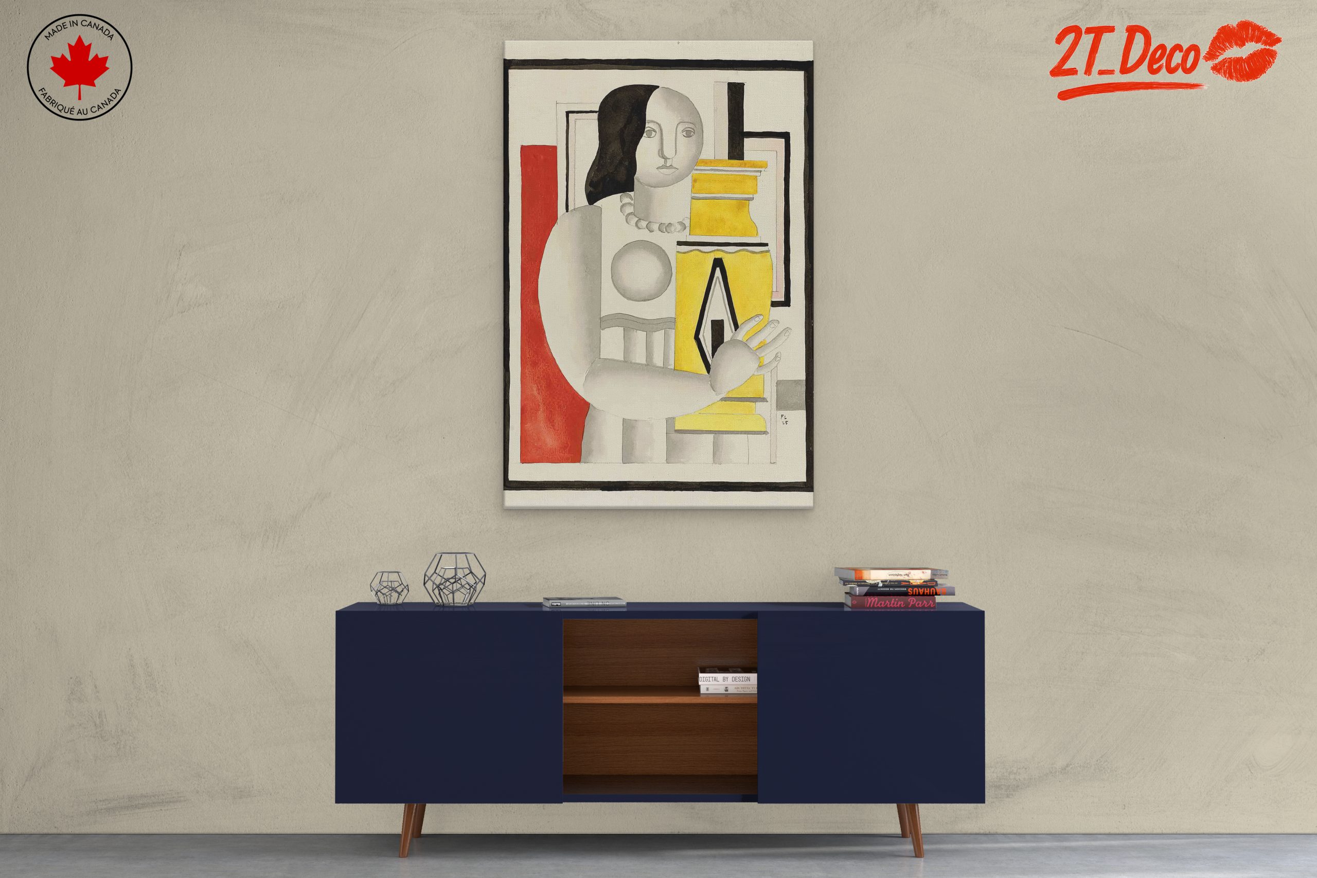 Stylized Contemporary Portrait with Bold Colors 4 - Image 3
