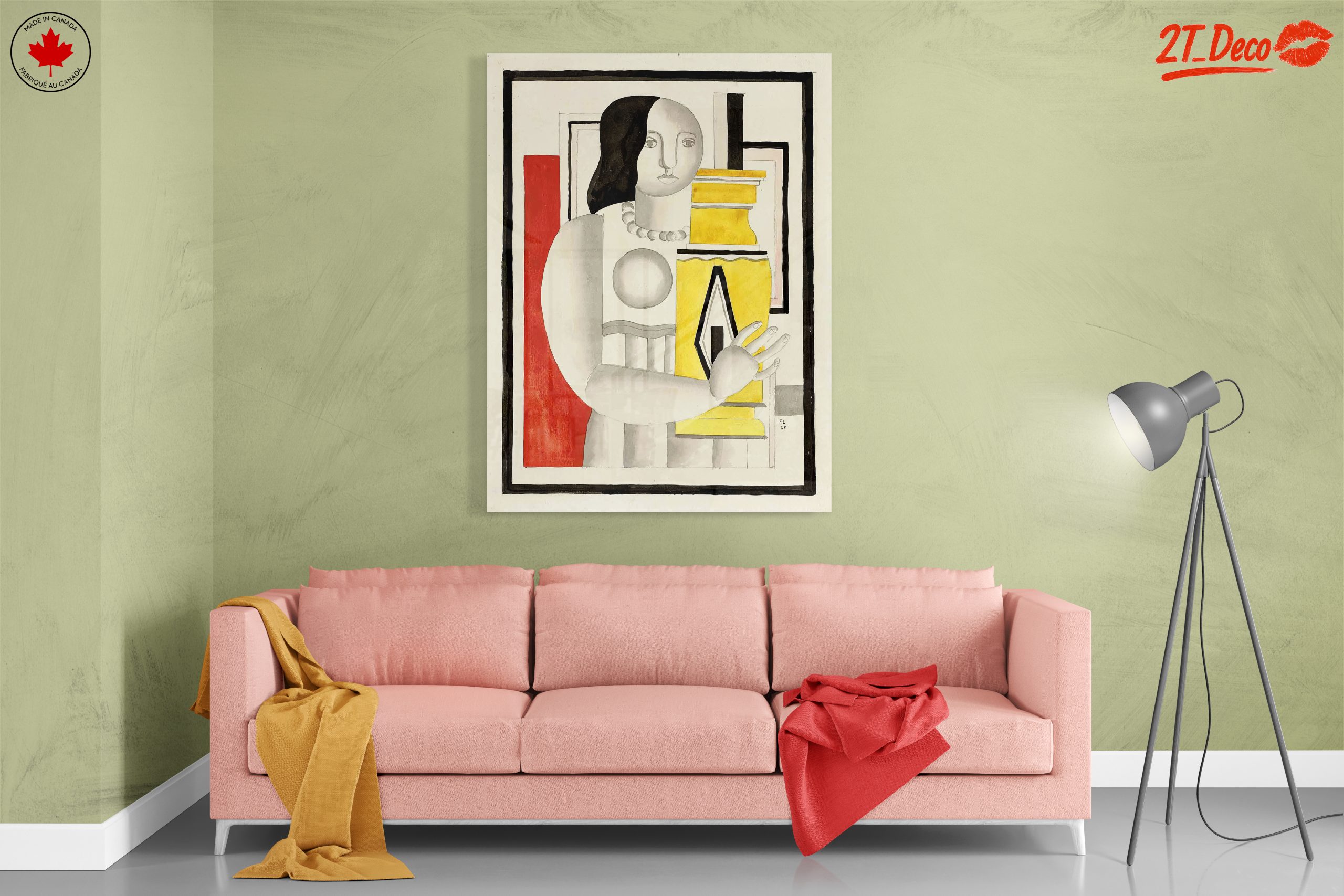 Stylized Contemporary Portrait with Bold Colors 4 - Image 7