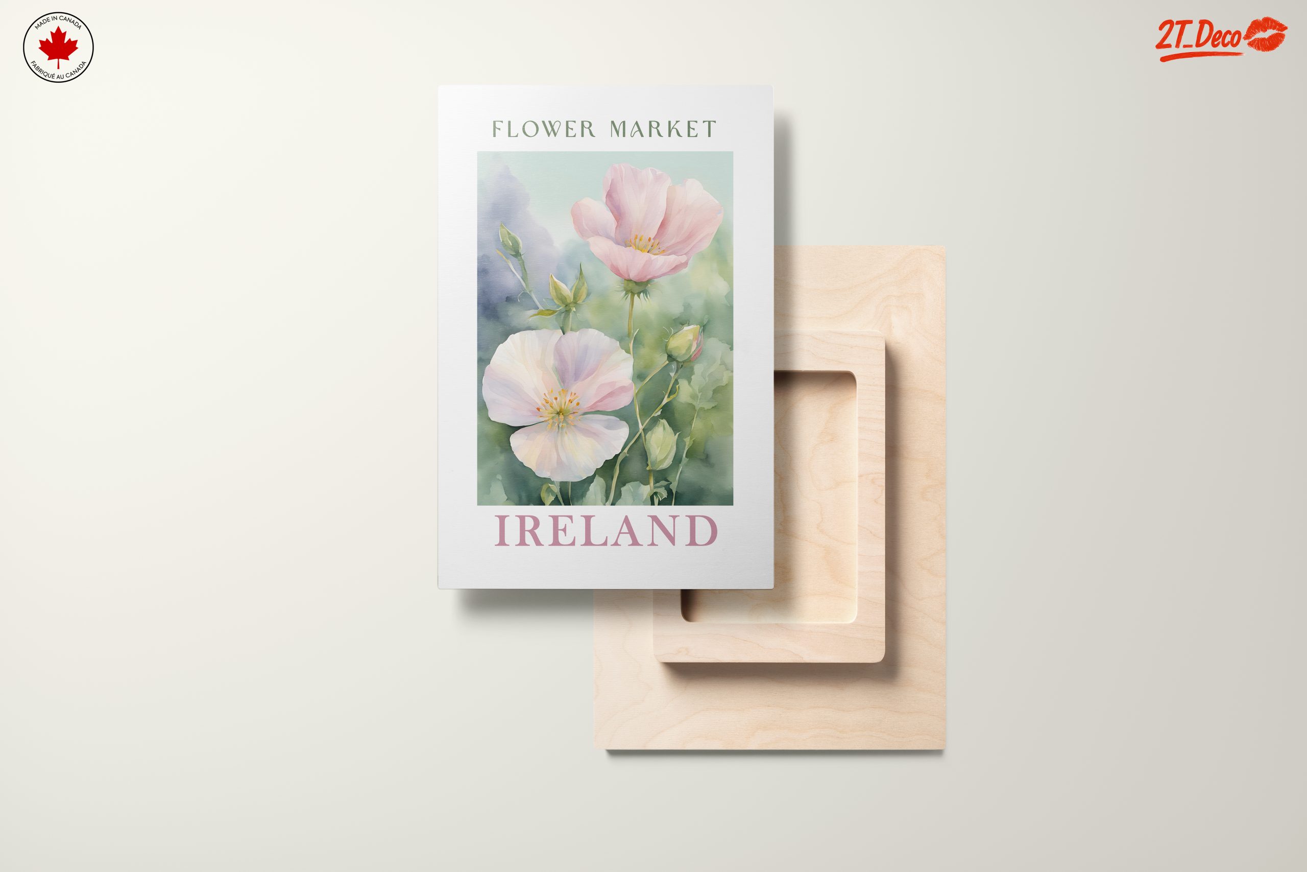 Flower Market in Ireland Watercolor Art - Image 11