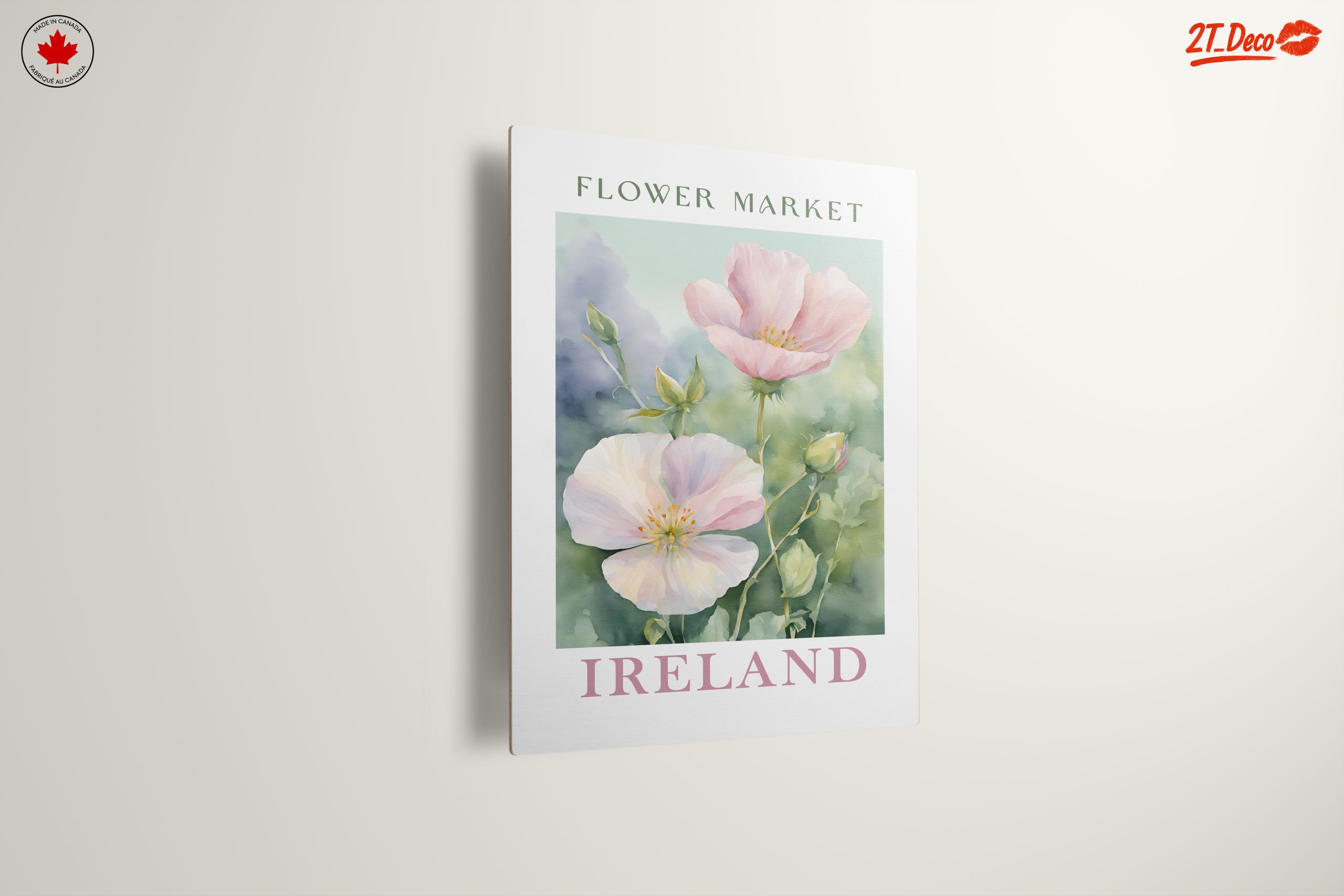 Flower Market in Ireland Watercolor Art - Image 13