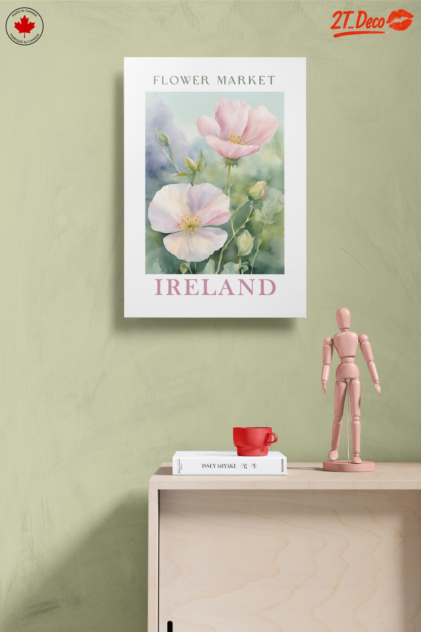 Flower Market in Ireland Watercolor Art - Image 14