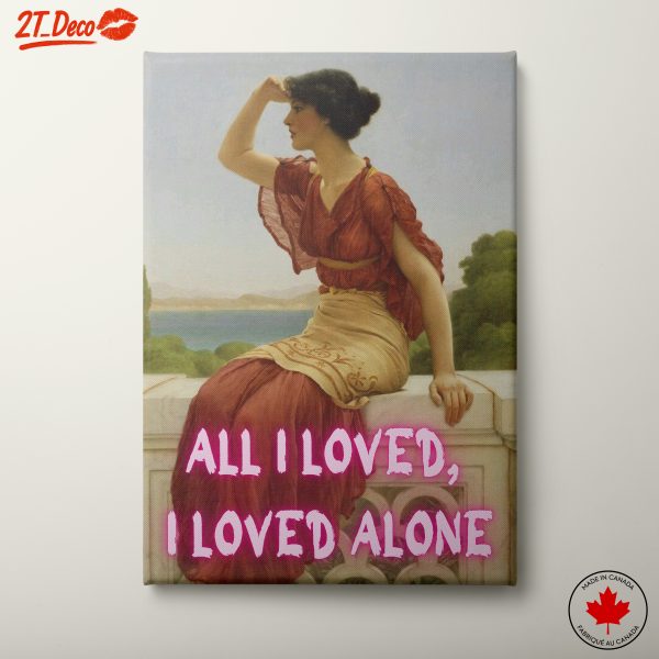 Stylized Portrait of a Woman with Bold Text