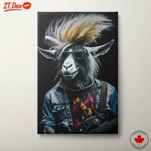 Stylized Animal Playing Guitar with Sunglasses