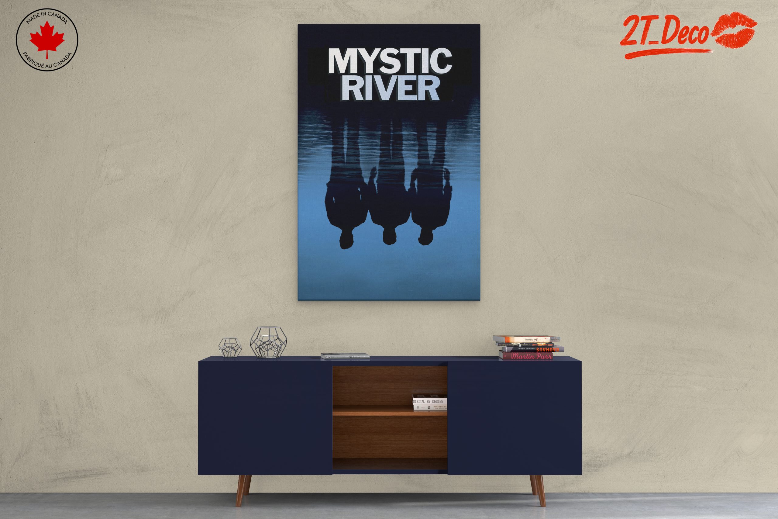 Mystic River Reflection Art - Image 3