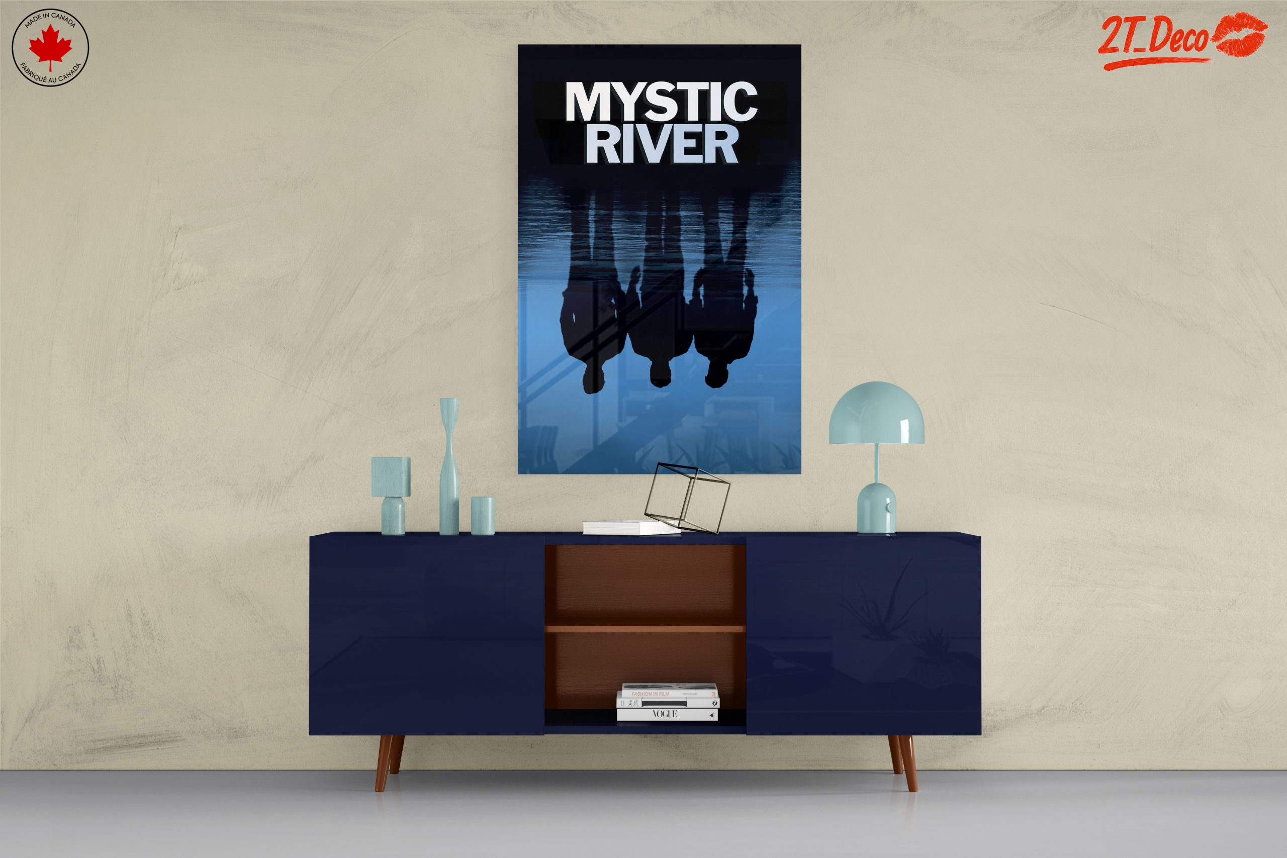 Mystic River Reflection Art - Image 8