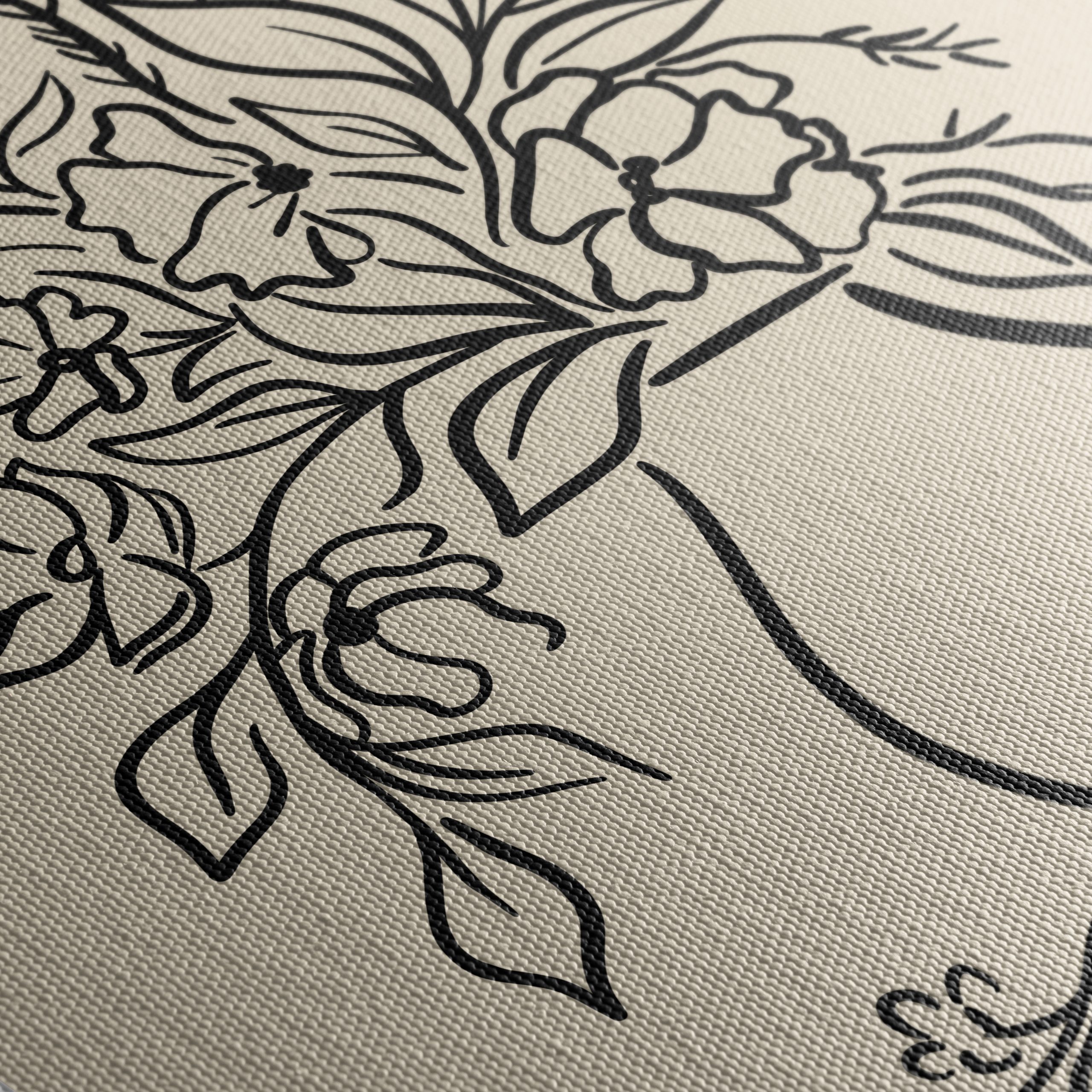 Stylized Floral Arrangement in a Vase - Image 5