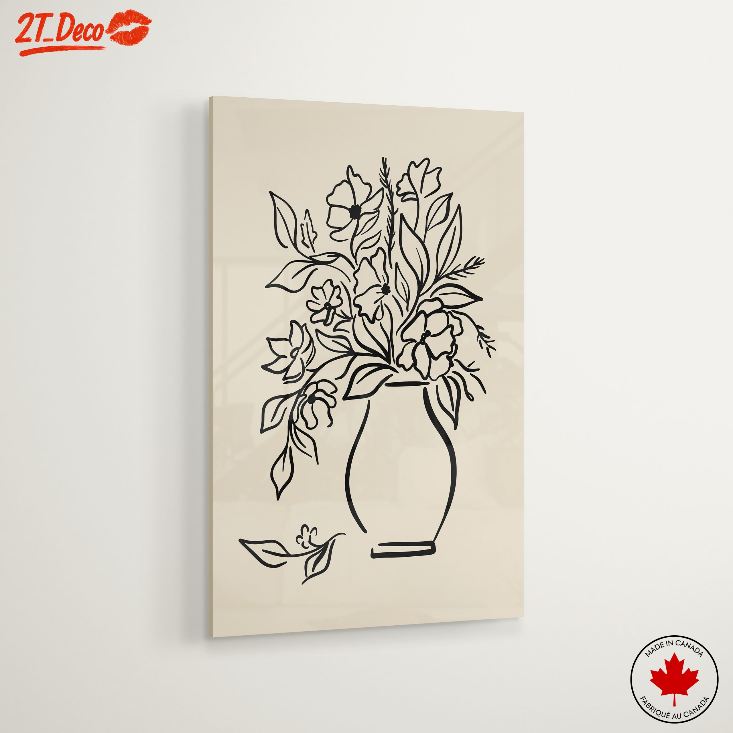 Stylized Floral Arrangement in a Vase - Image 6