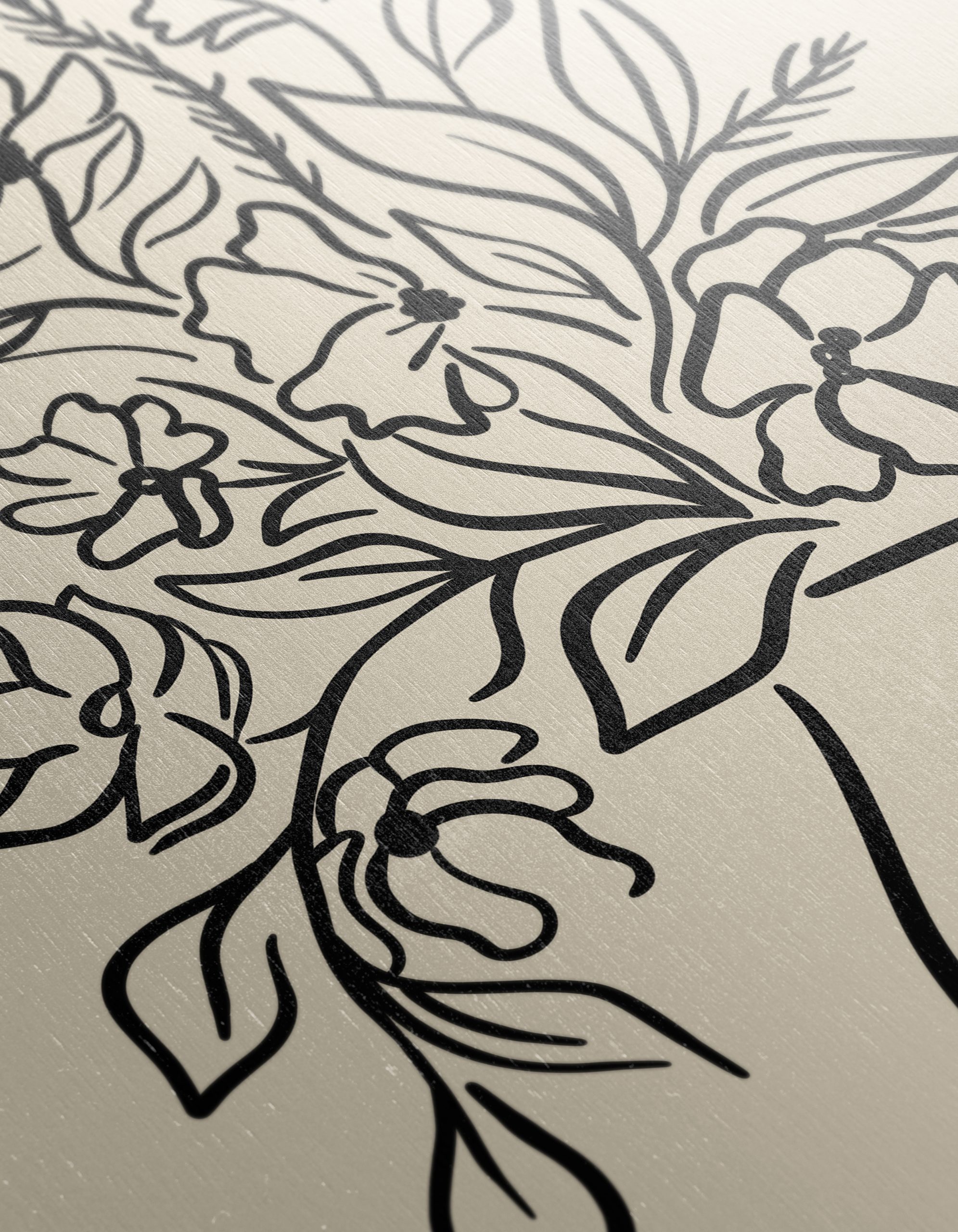 Stylized Floral Arrangement in a Vase - Image 12