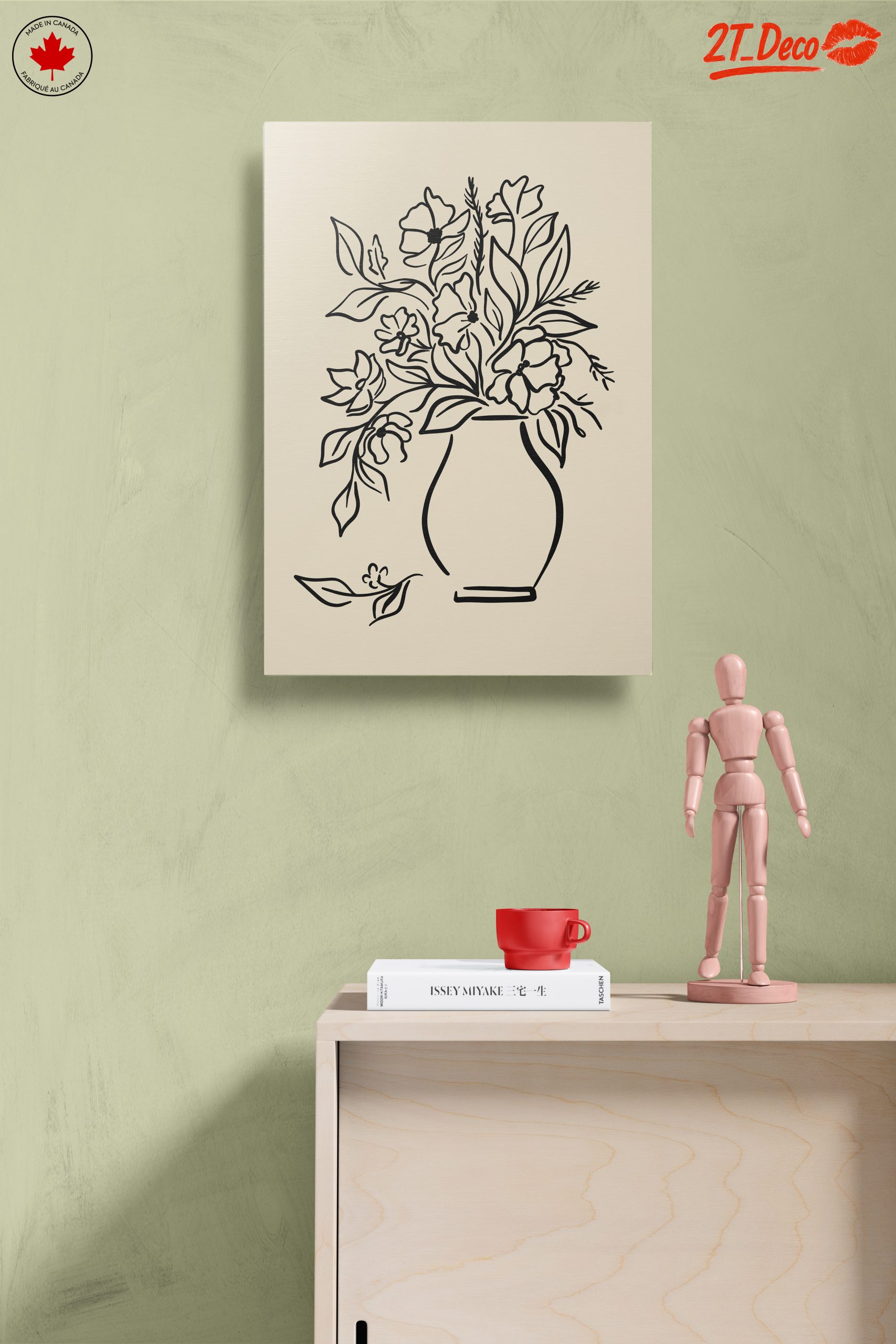 Stylized Floral Arrangement in a Vase - Image 14